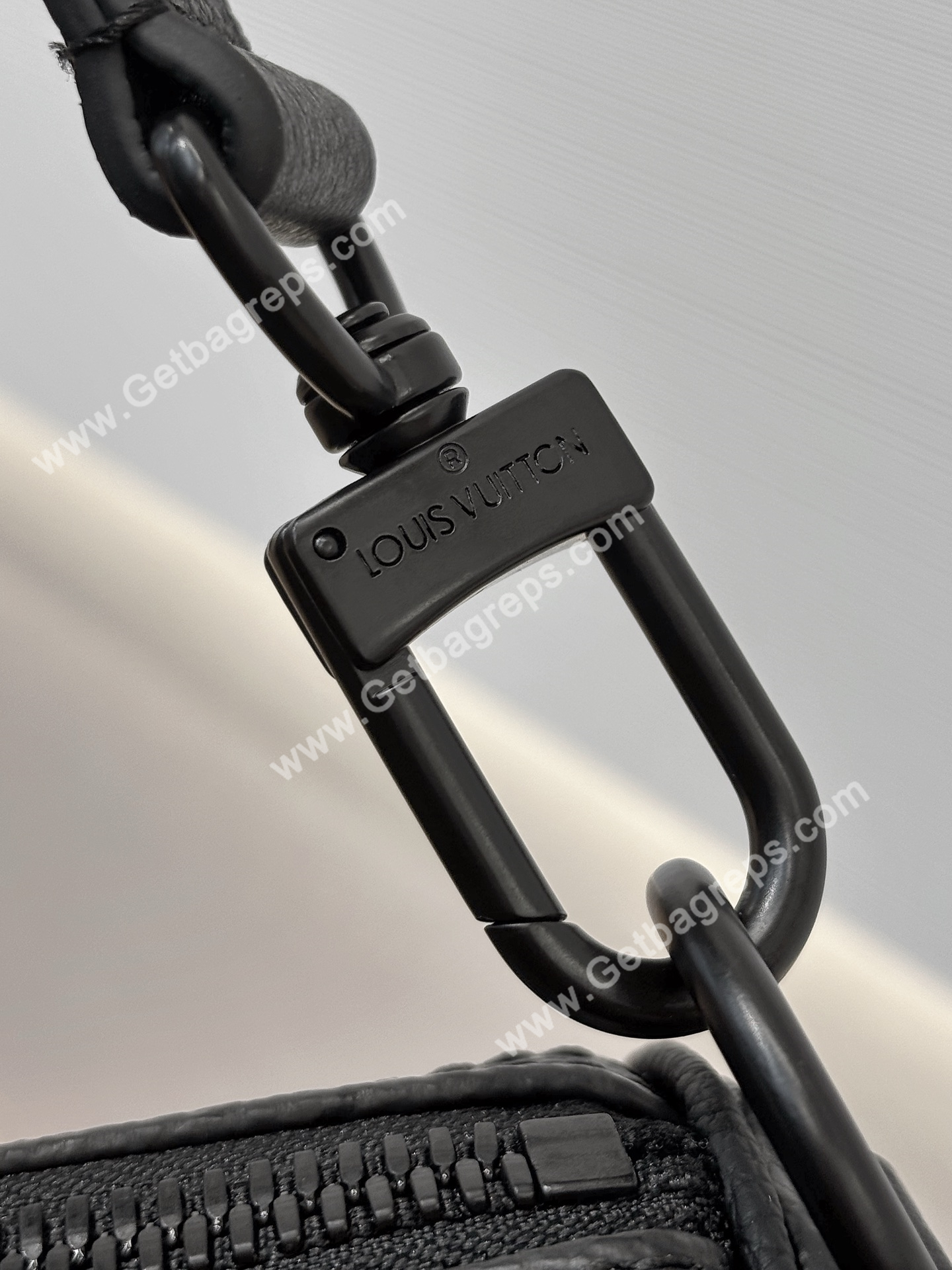 LV M28403 Keepall Bandouliere 45 Black Monogram Midnight