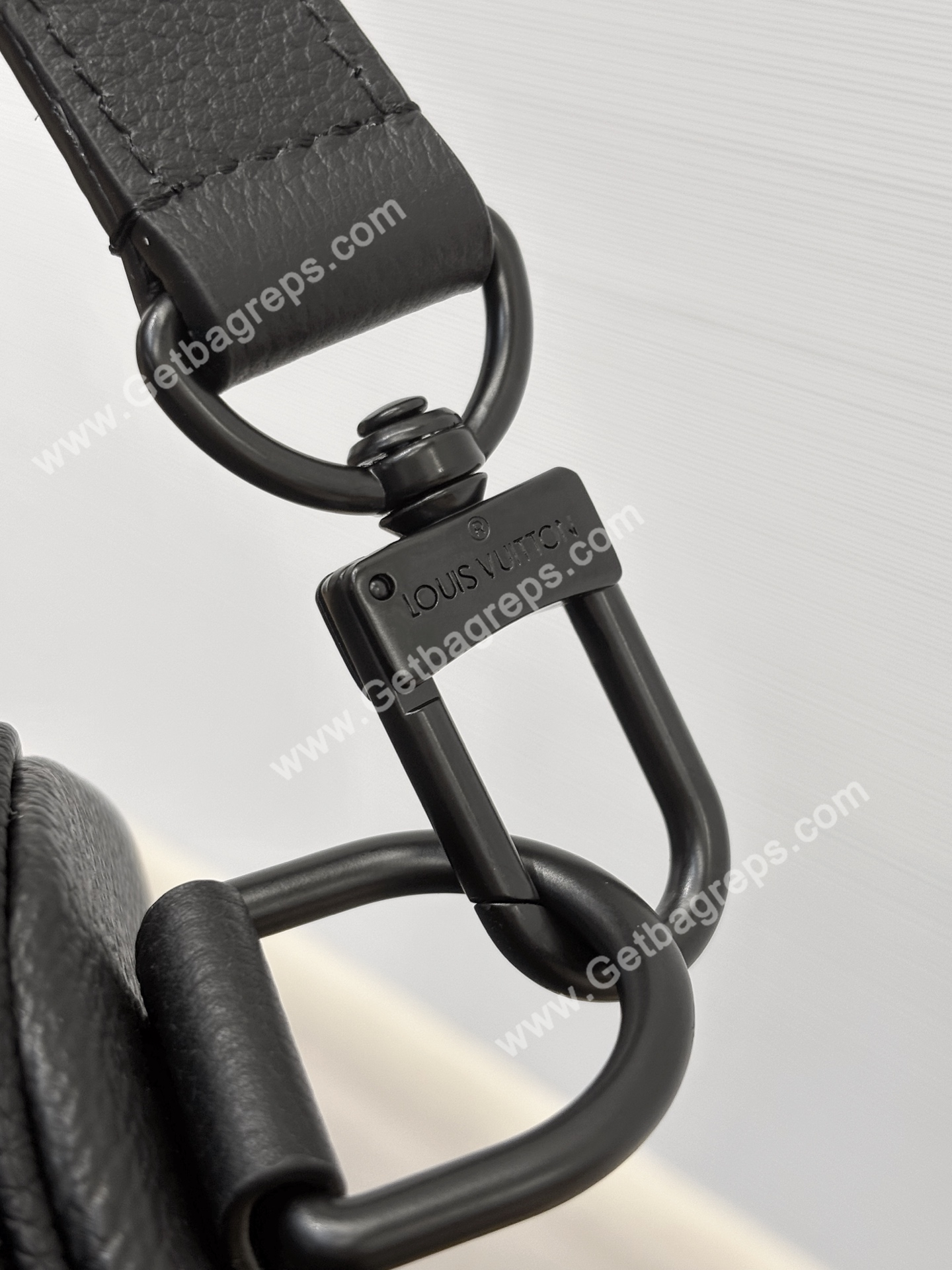 LV M28403 Keepall Bandouliere 50 Black Monogram Midnight