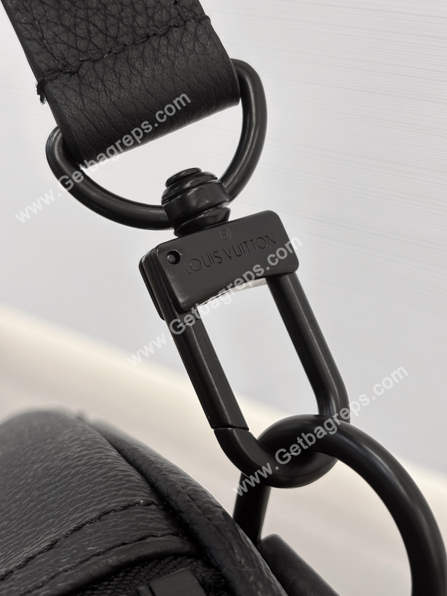 LV M28403 Keepall Bandouliere 55 Black Monogram Midnight