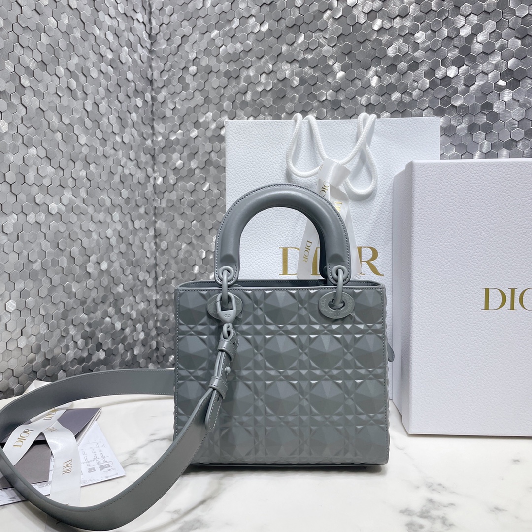 Lady Dior My ABCDior Bag Gary Cannage Calfskin with Diamond Motif