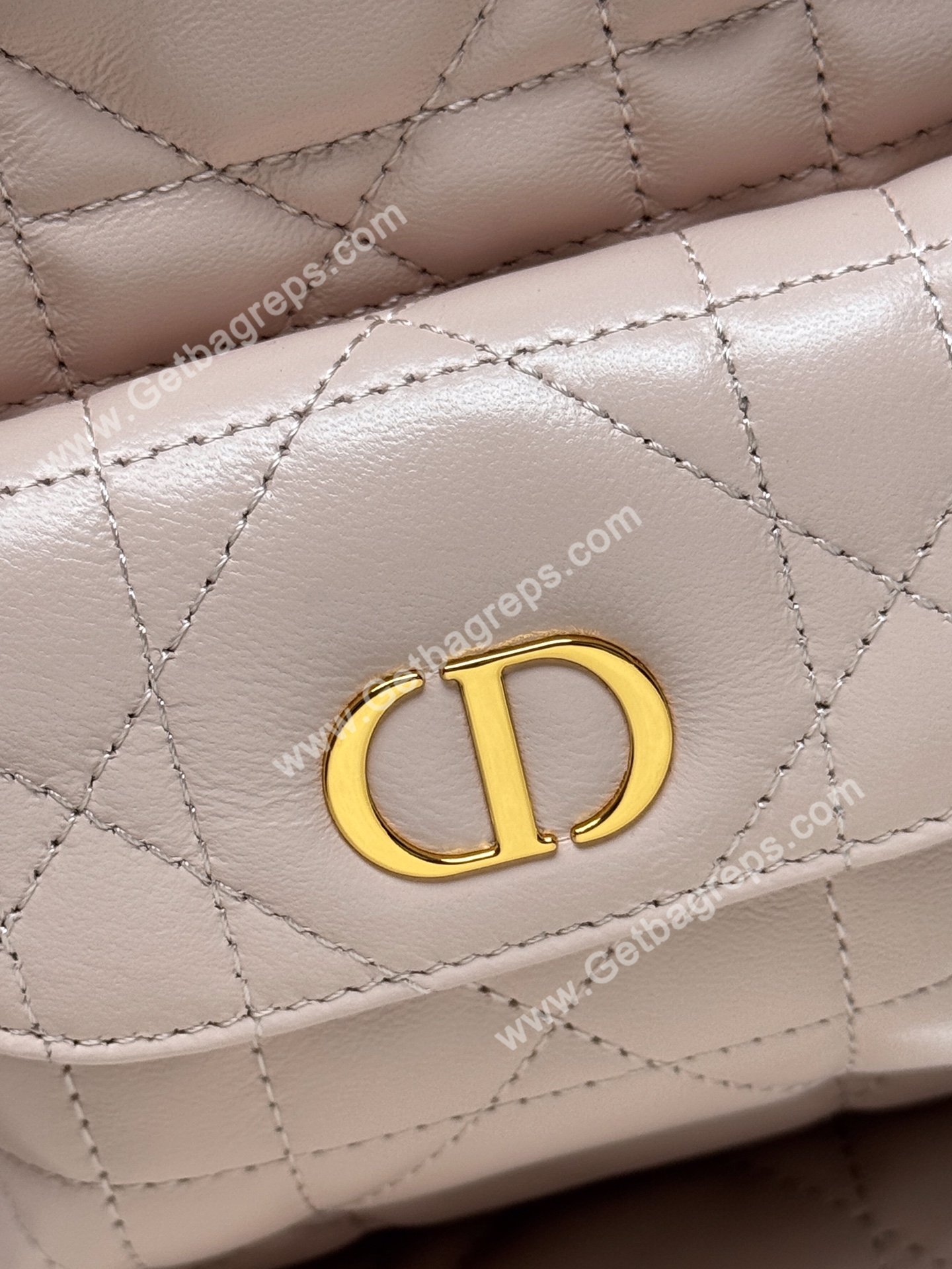 Large Dior Caro Bucket Bag Pink