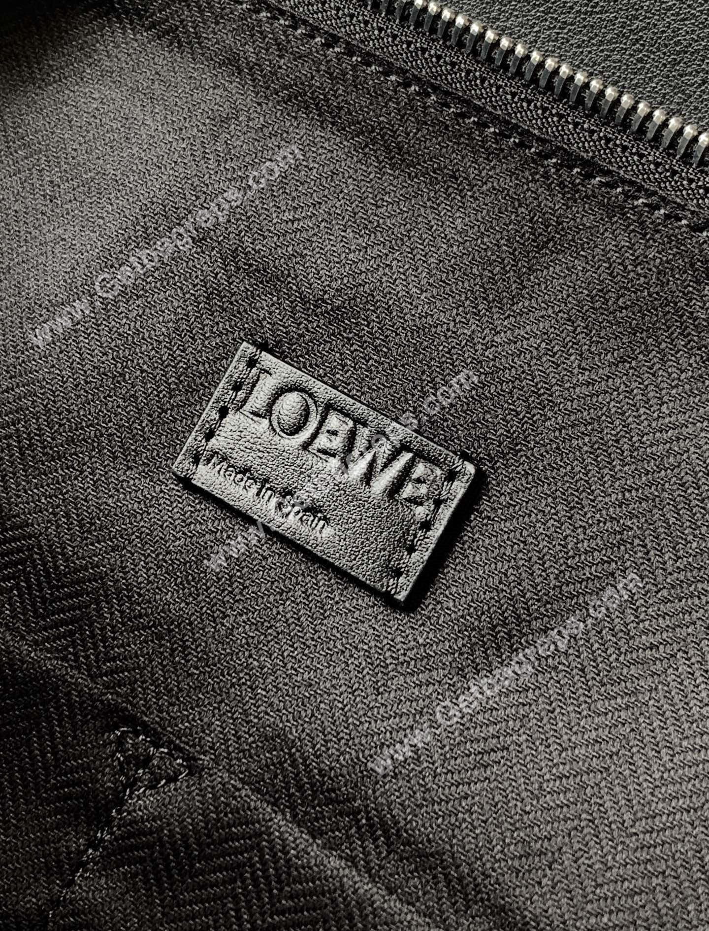 Loewe Large Puzzle Biker Bag in Shiny Calfskin Black