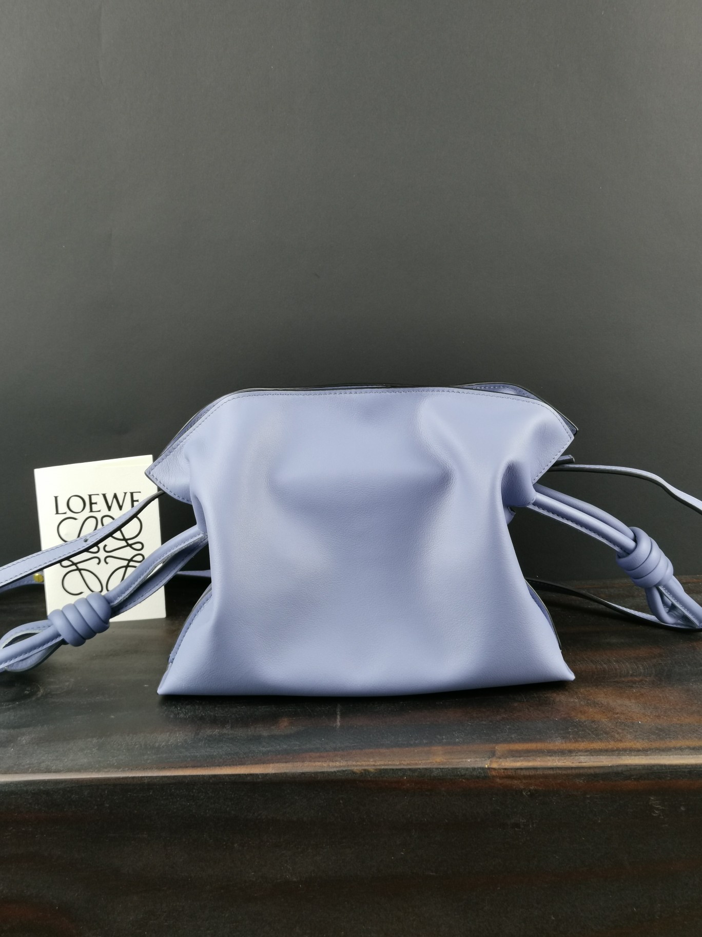 Loewe Mini  Flamenco clutch in Nappa Calfskin Blue