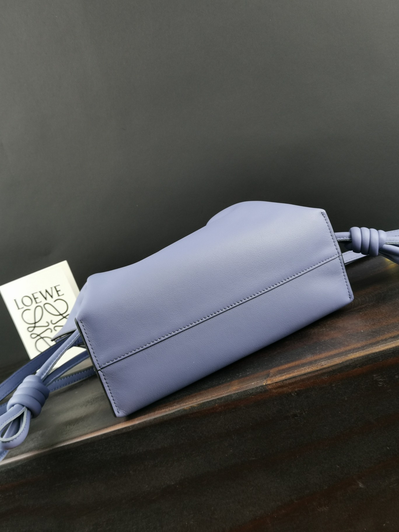 Loewe Mini  Flamenco clutch in Nappa Calfskin Blue