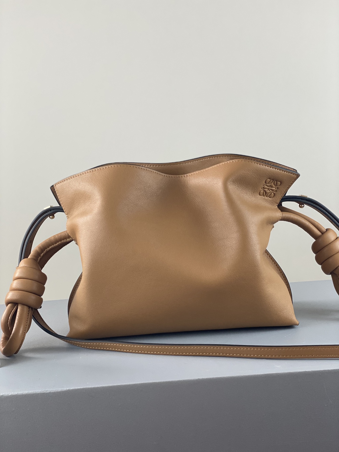 Loewe Mini  Flamenco clutch in Nappa Calfskin Warm Desert