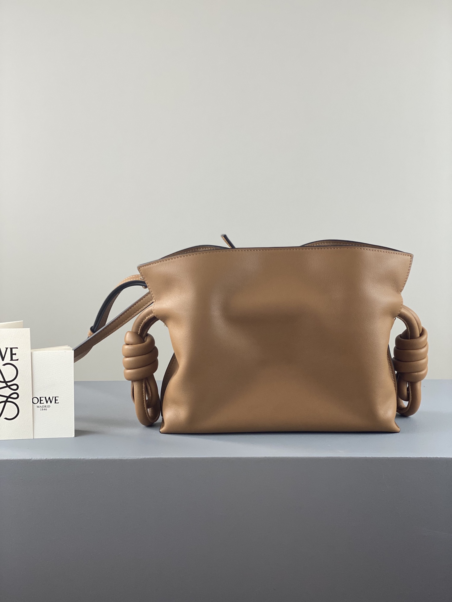 Loewe Mini  Flamenco clutch in Nappa Calfskin Warm Desert