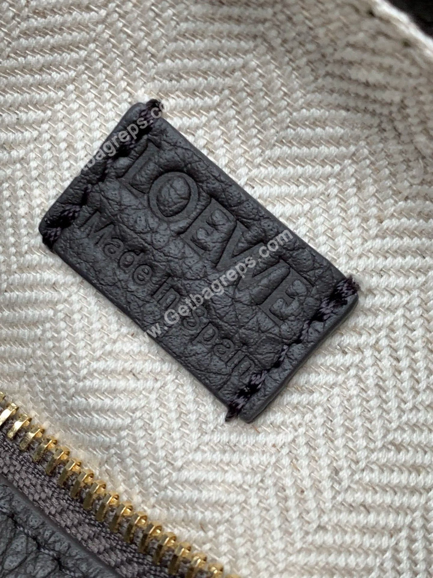 Loewe Mini Puzzle Edge Bag in Soft Grained Calfskin-001