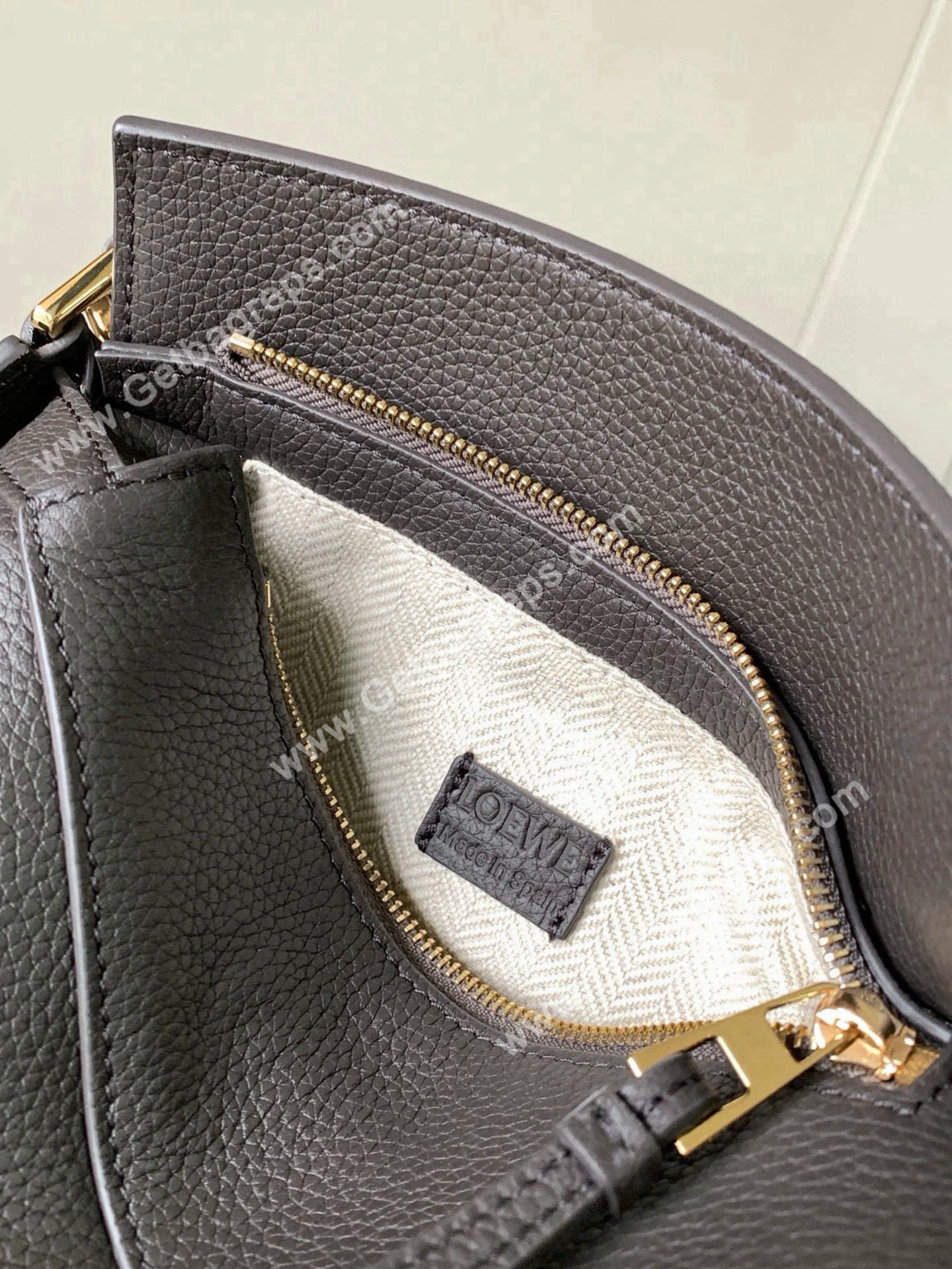 Loewe Mini Puzzle Edge Bag in Soft Grained Calfskin-001