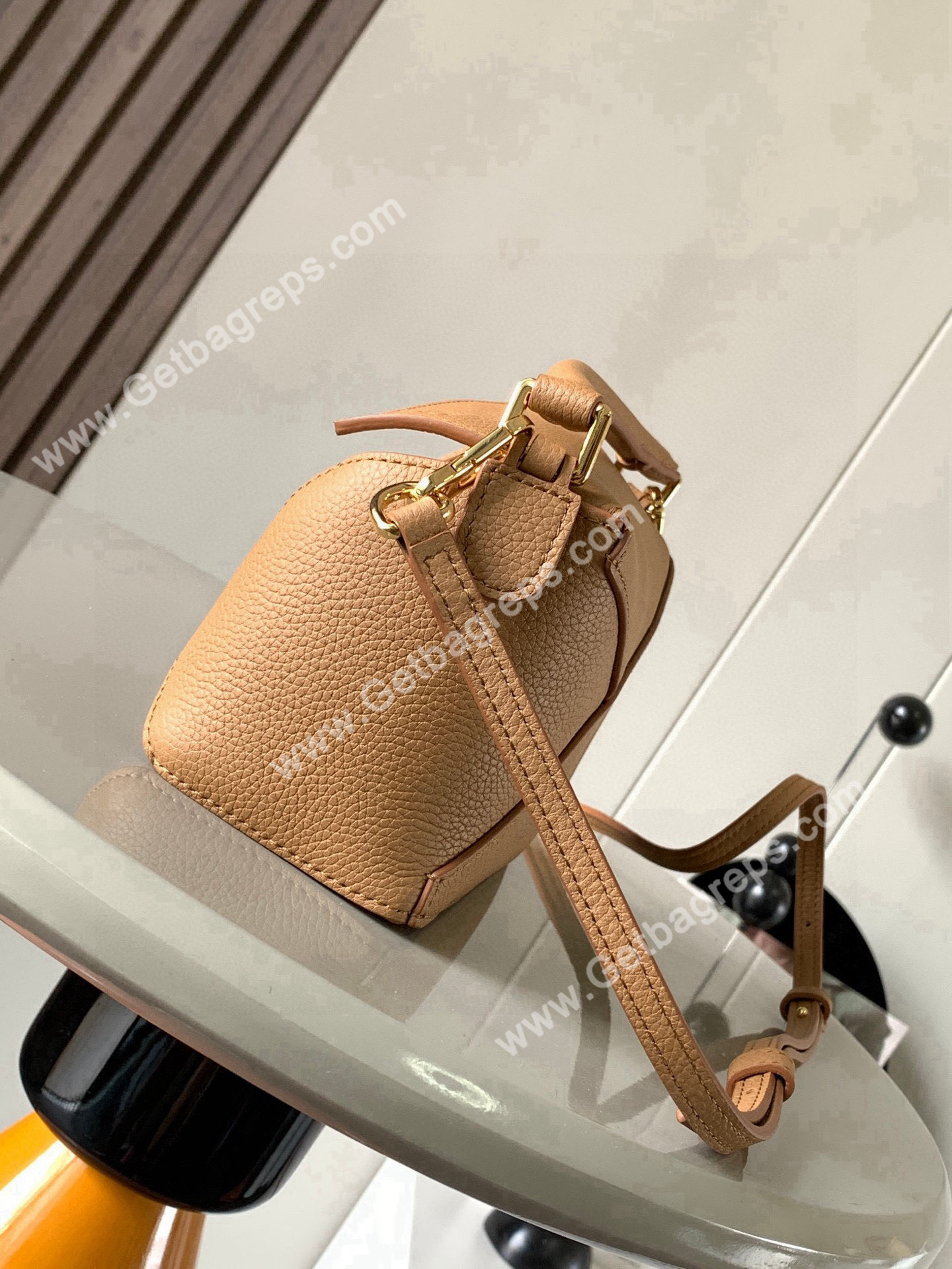 Loewe Mini Puzzle Edge Bag in Soft Grained Calfskin-002