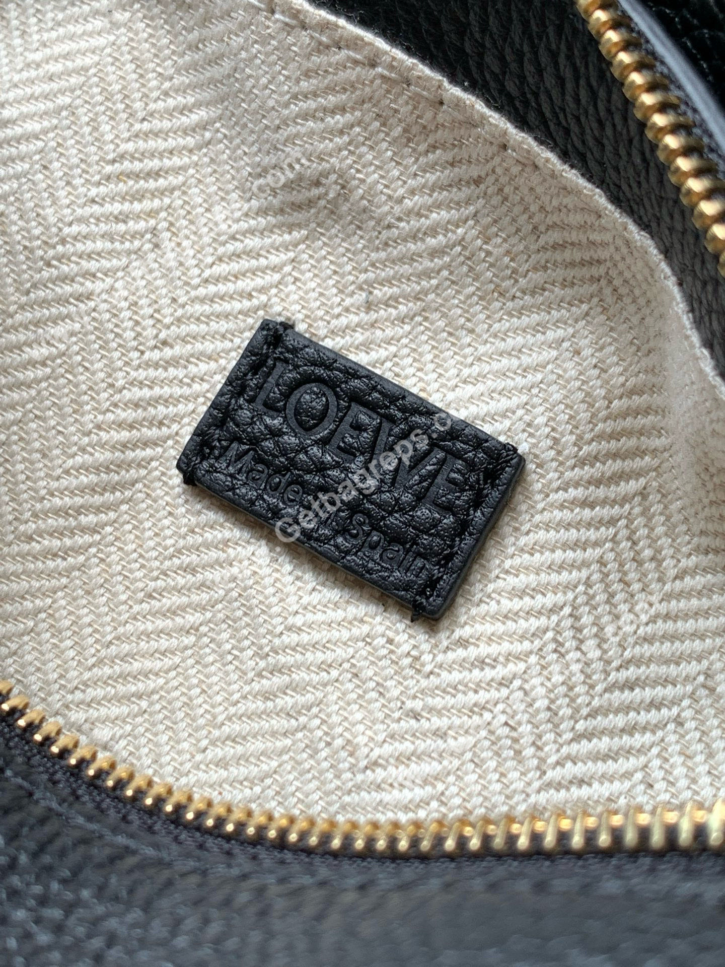 Loewe Mini Puzzle Edge Bag in Soft Grained Calfskin-003