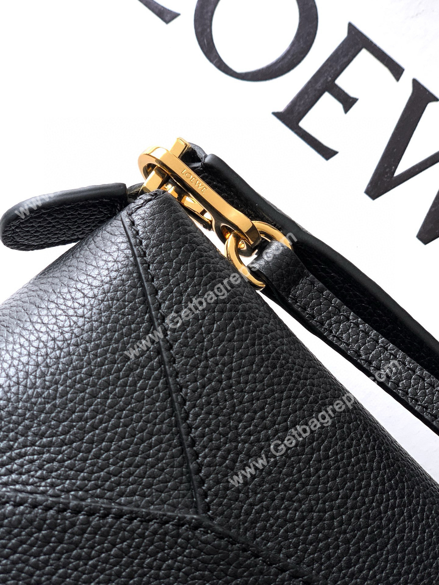 Loewe Mini Puzzle Edge Bag in Soft Grained Calfskin-003