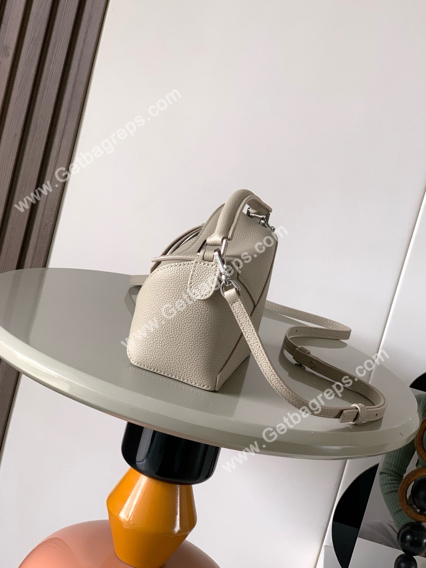 Loewe Mini Puzzle Edge Bag in Soft Grained Calfskin-004