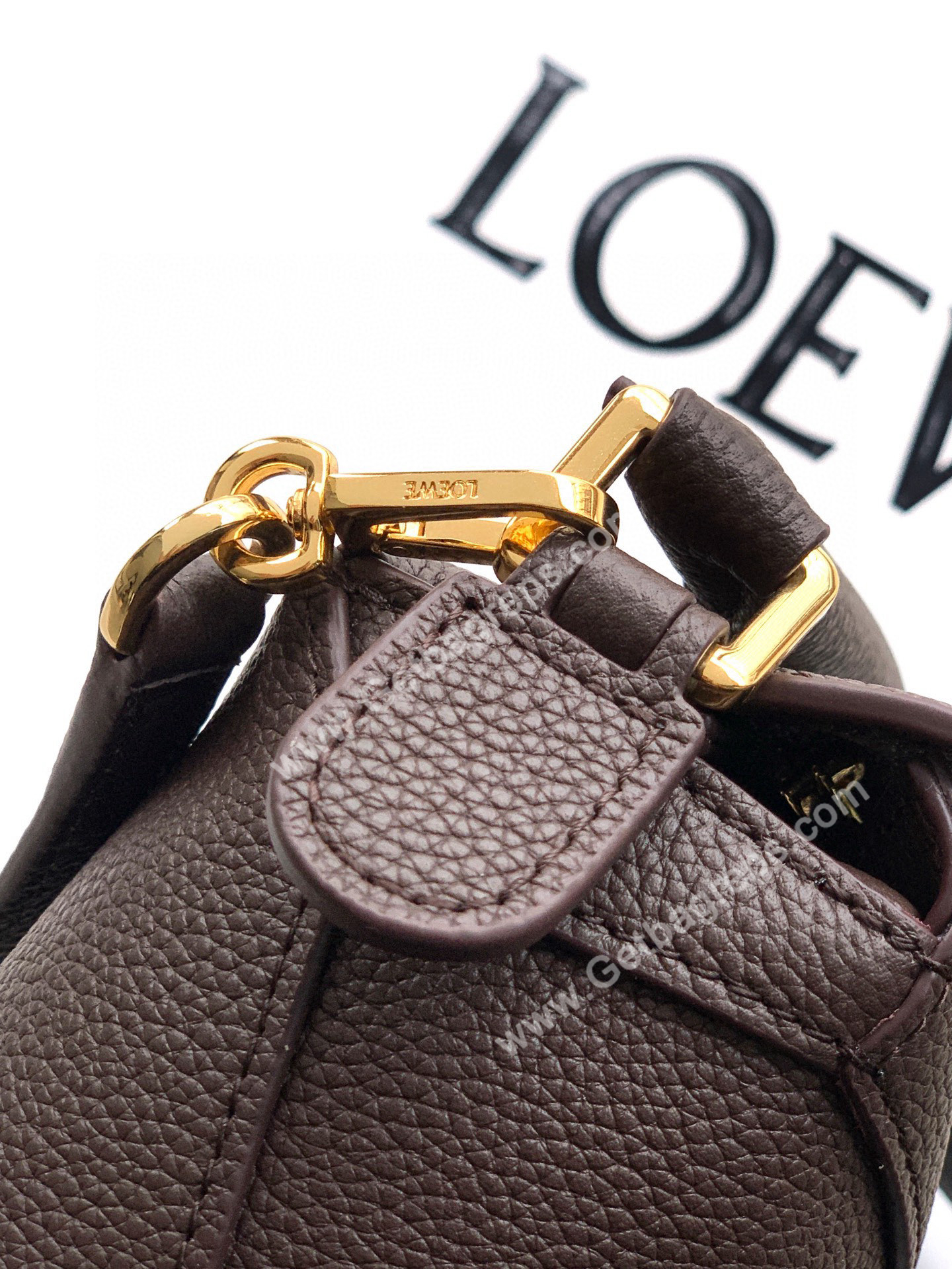 Loewe Mini Puzzle Edge Bag in Soft Grained Calfskin-005
