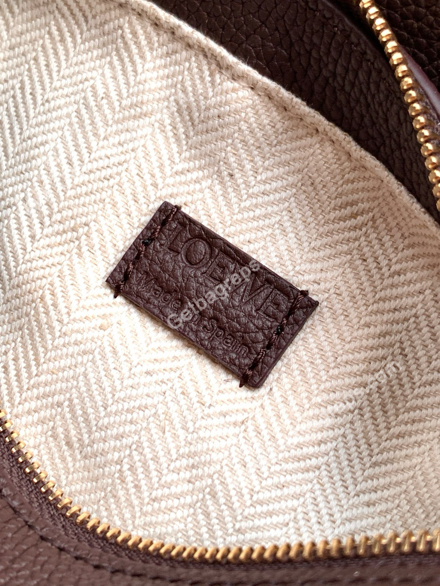 Loewe Mini Puzzle Edge Bag in Soft Grained Calfskin-005