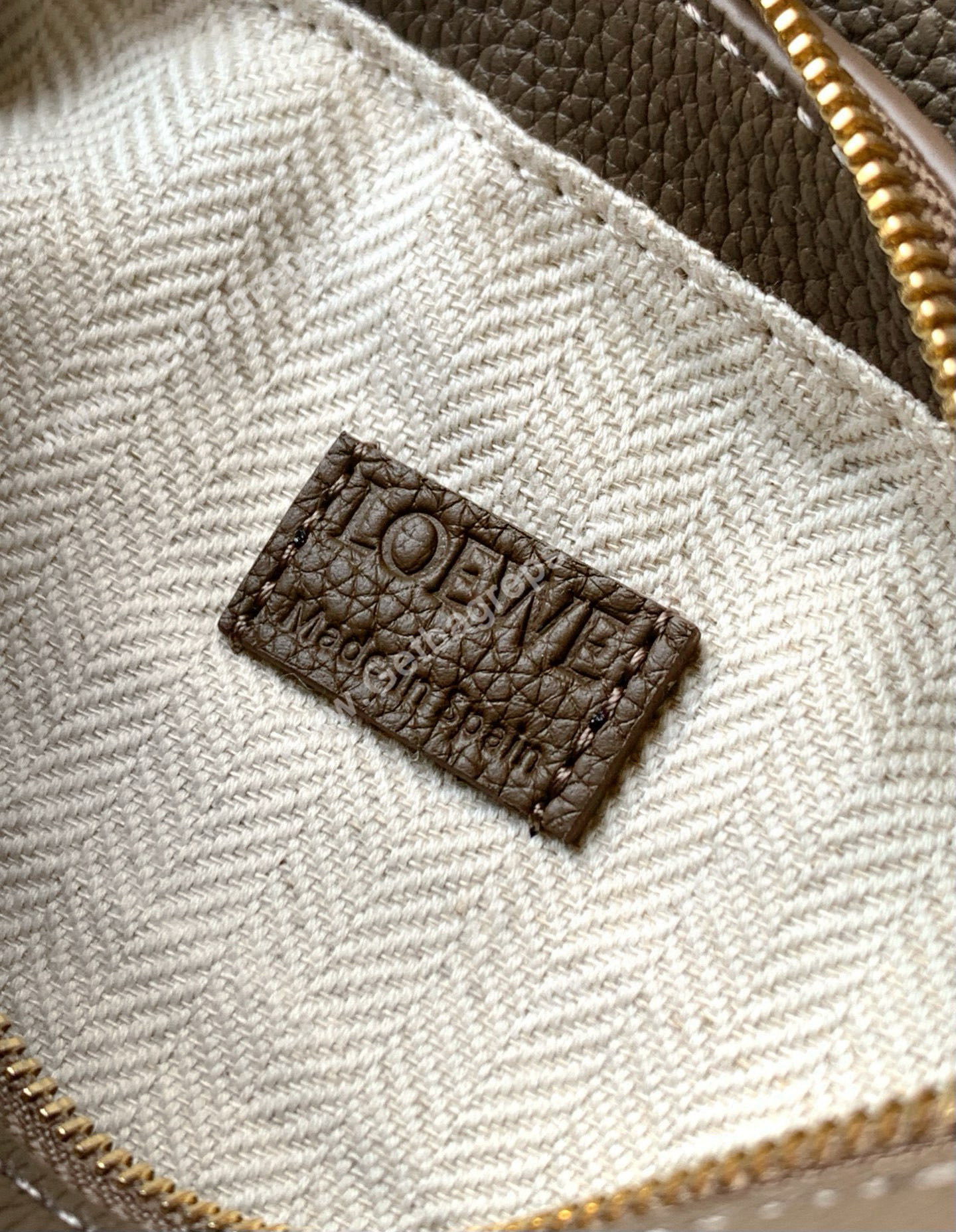 Loewe Mini Puzzle Edge Bag in Soft Grained Calfskin-006