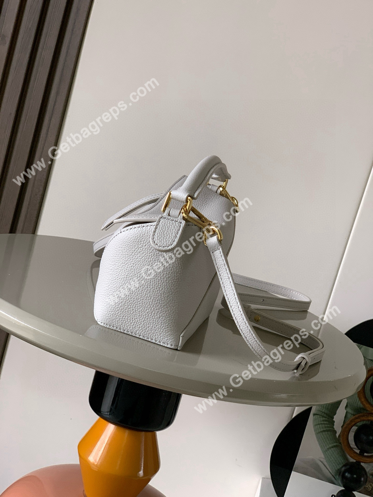 Loewe Mini Puzzle Edge Bag in Soft Grained Calfskin-007