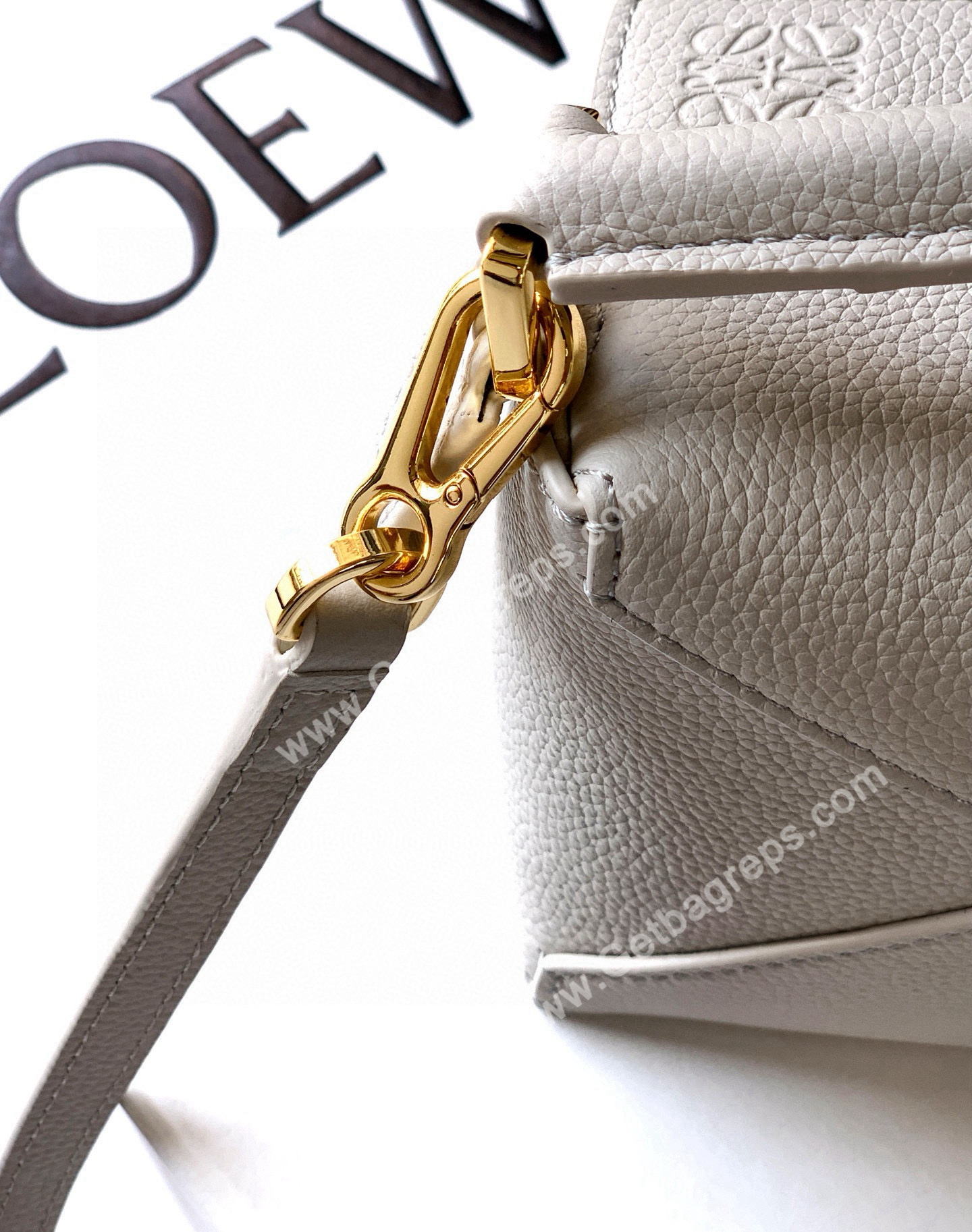 Loewe Mini Puzzle Edge Bag in Soft Grained Calfskin-007