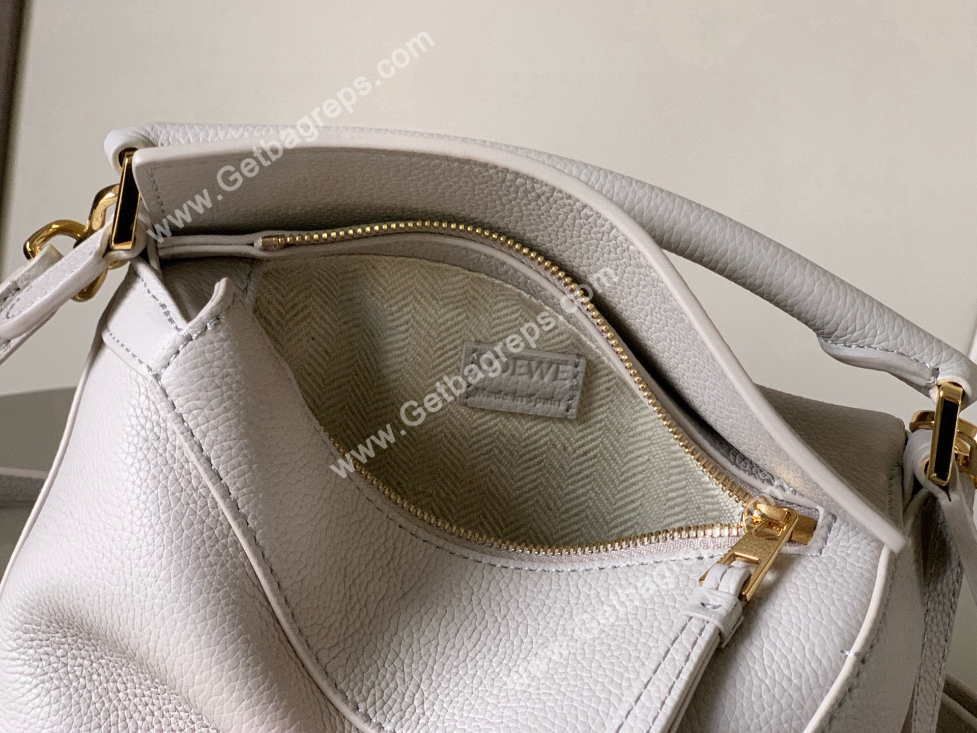 Loewe Mini Puzzle Edge Bag in Soft Grained Calfskin-007