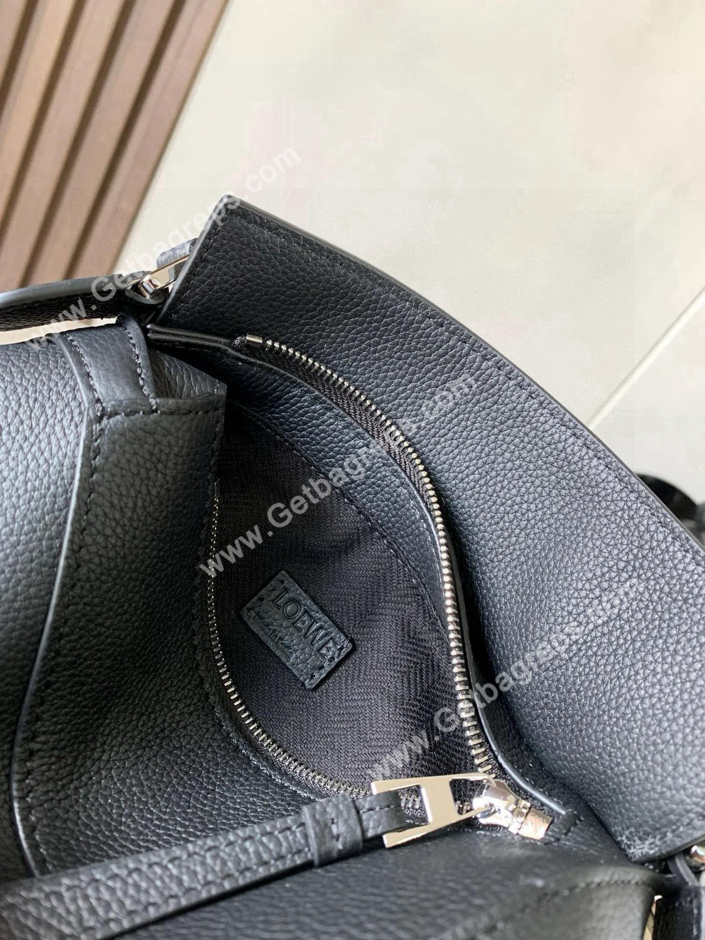 Loewe Mini Puzzle Edge Bag in Soft Grained Calfskin-008