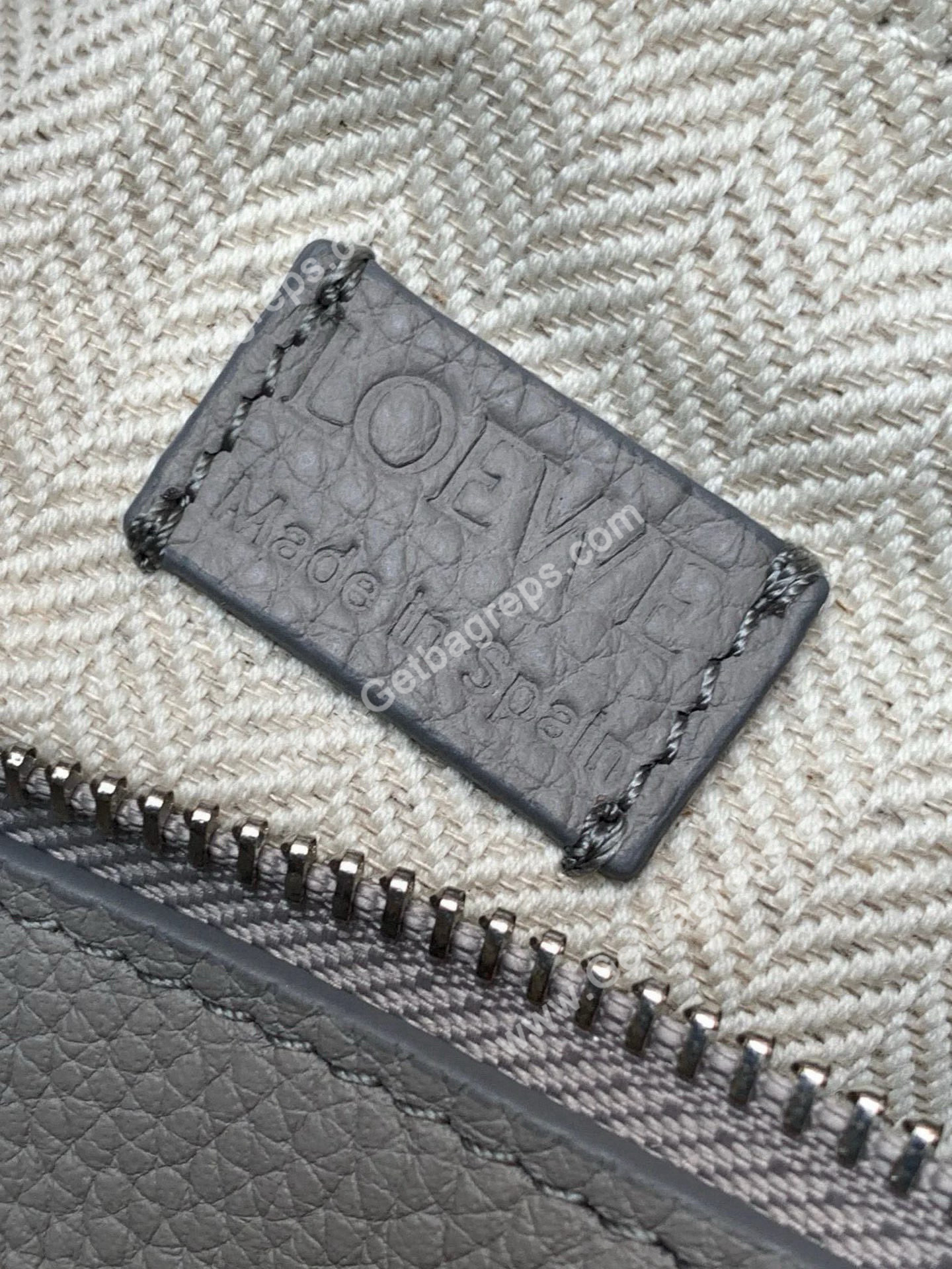 Loewe Mini Puzzle Edge Bag in Soft Grained Calfskin-011