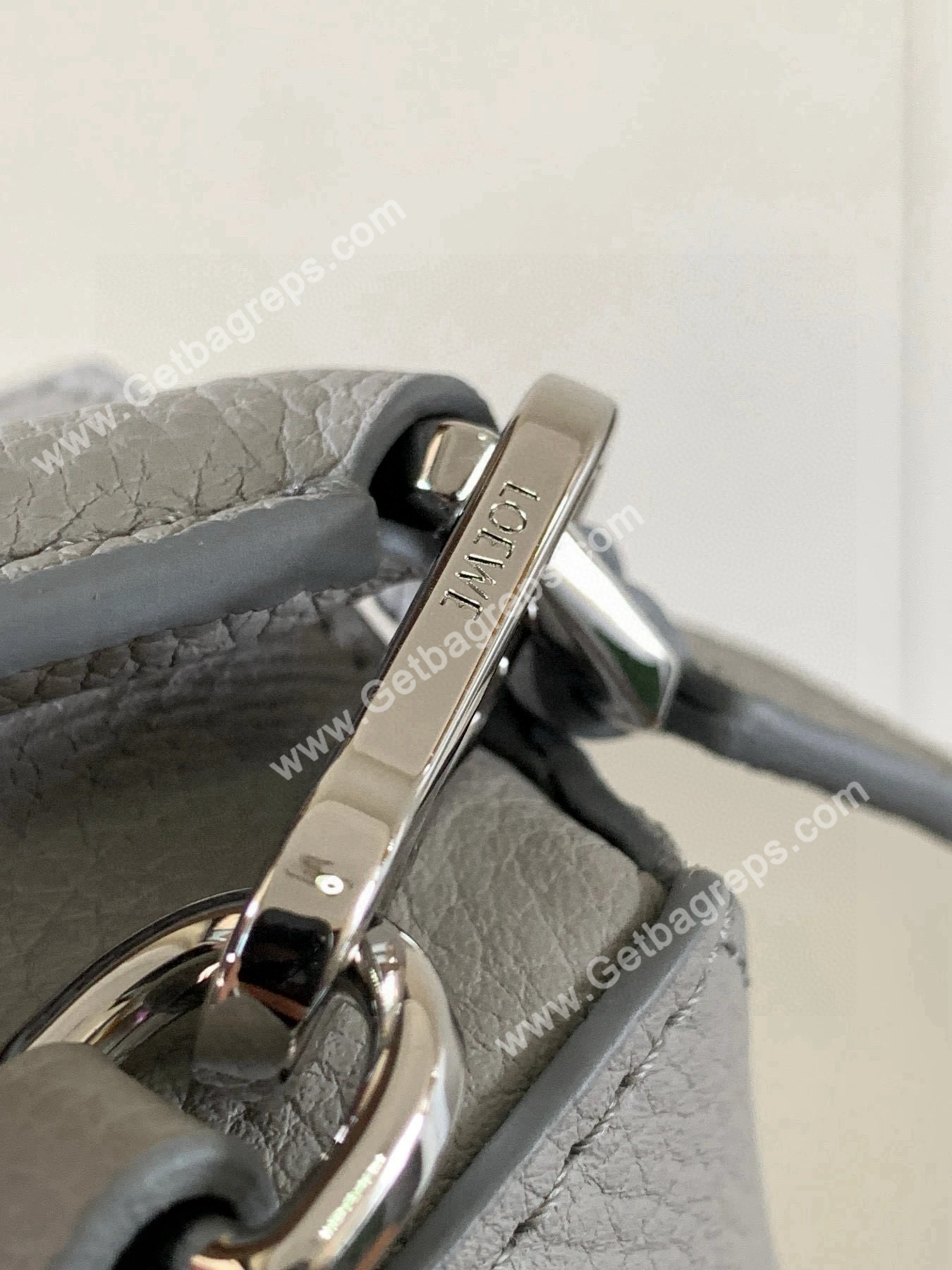 Loewe Mini Puzzle Edge Bag in Soft Grained Calfskin-011
