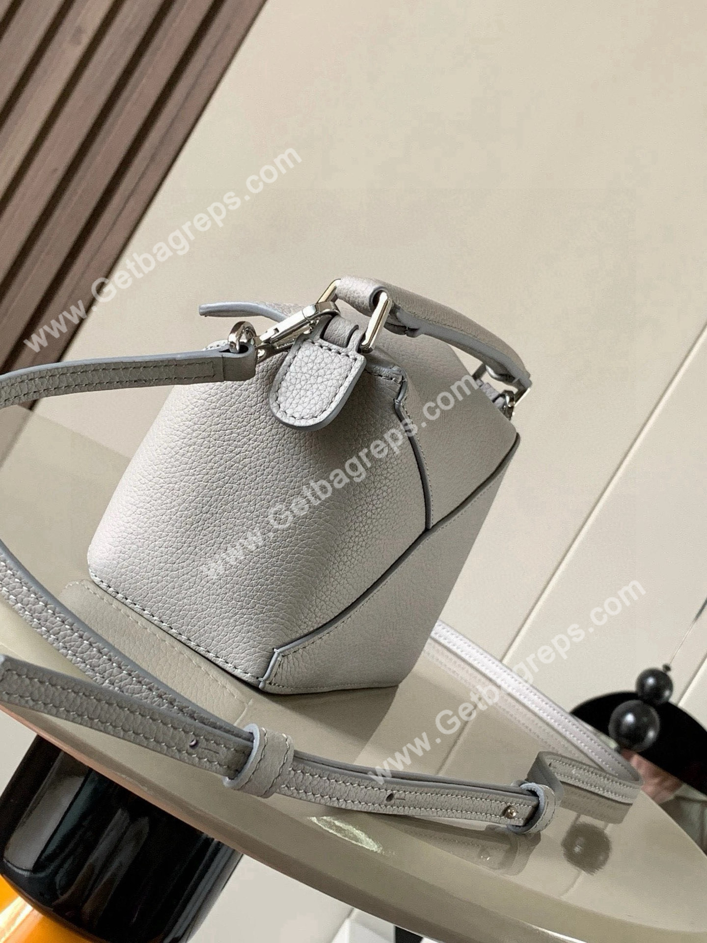 Loewe Mini Puzzle Edge Bag in Soft Grained Calfskin-011