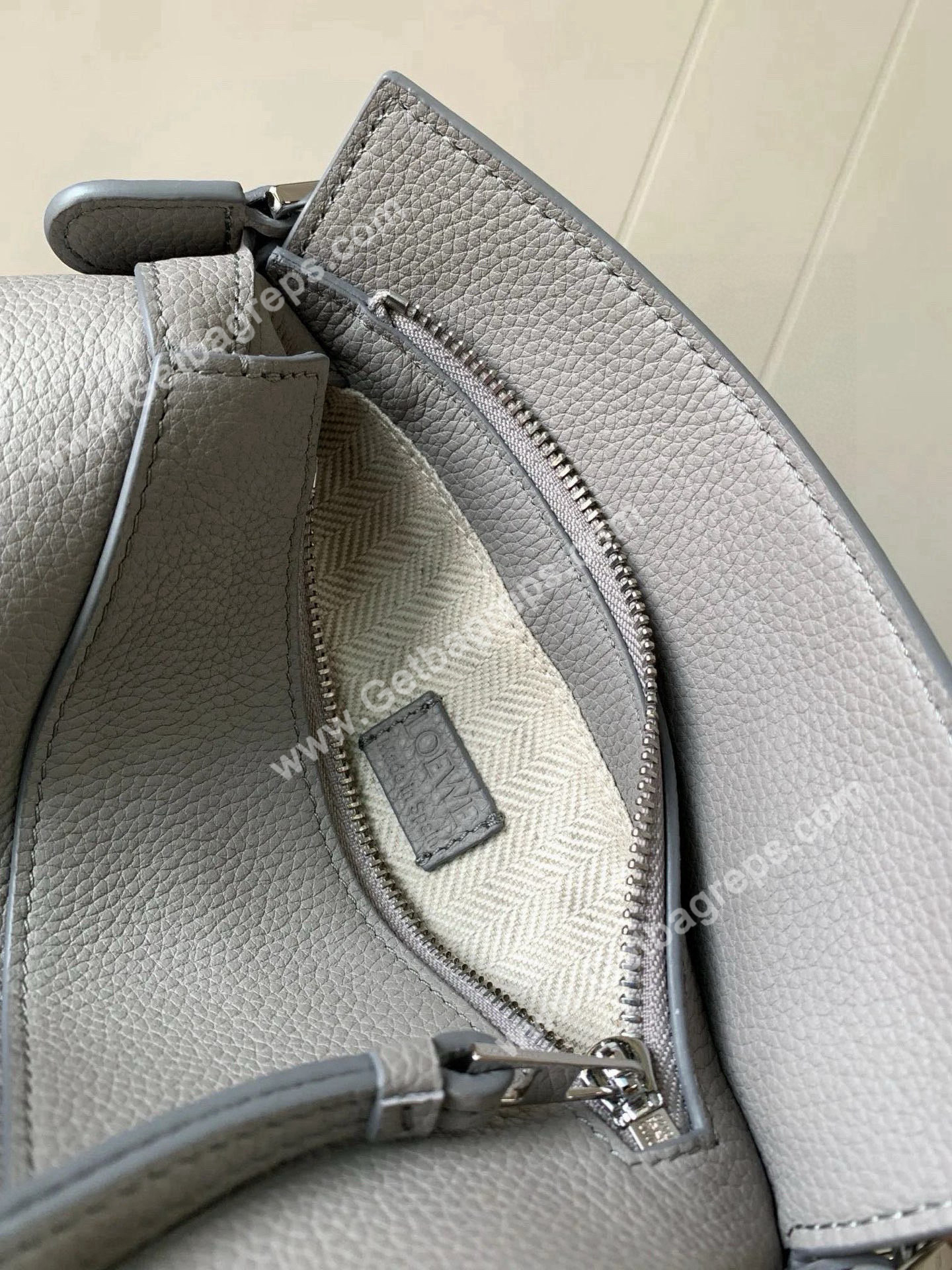 Loewe Mini Puzzle Edge Bag in Soft Grained Calfskin-011