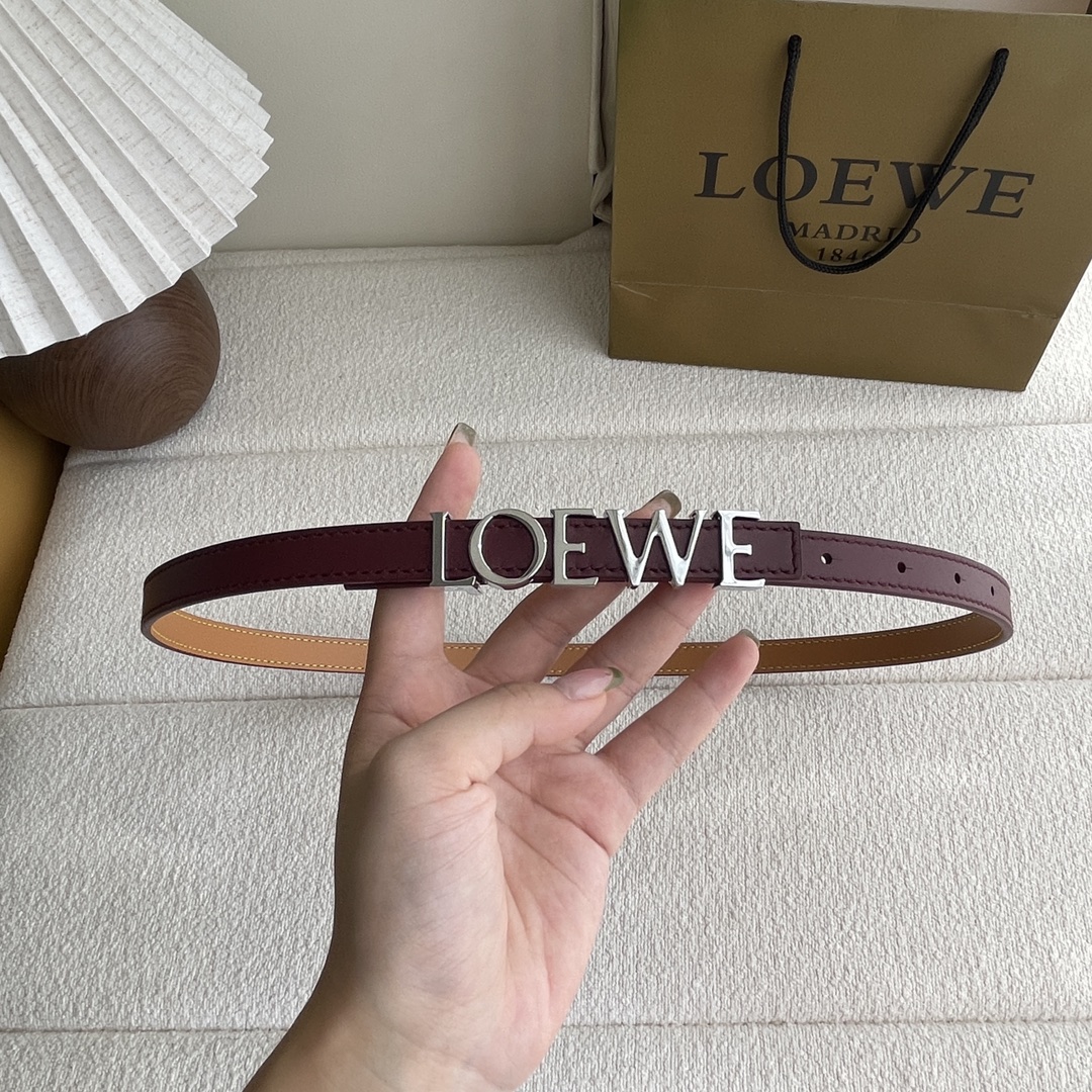 Loewe Womens Leather Belt Width 15mm-0001