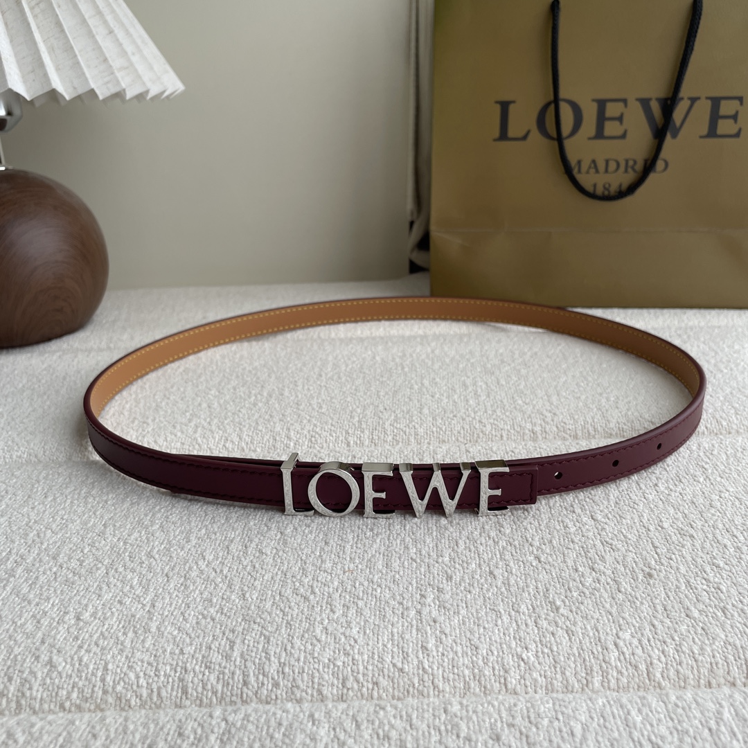 Loewe Womens Leather Belt Width 15mm-0001