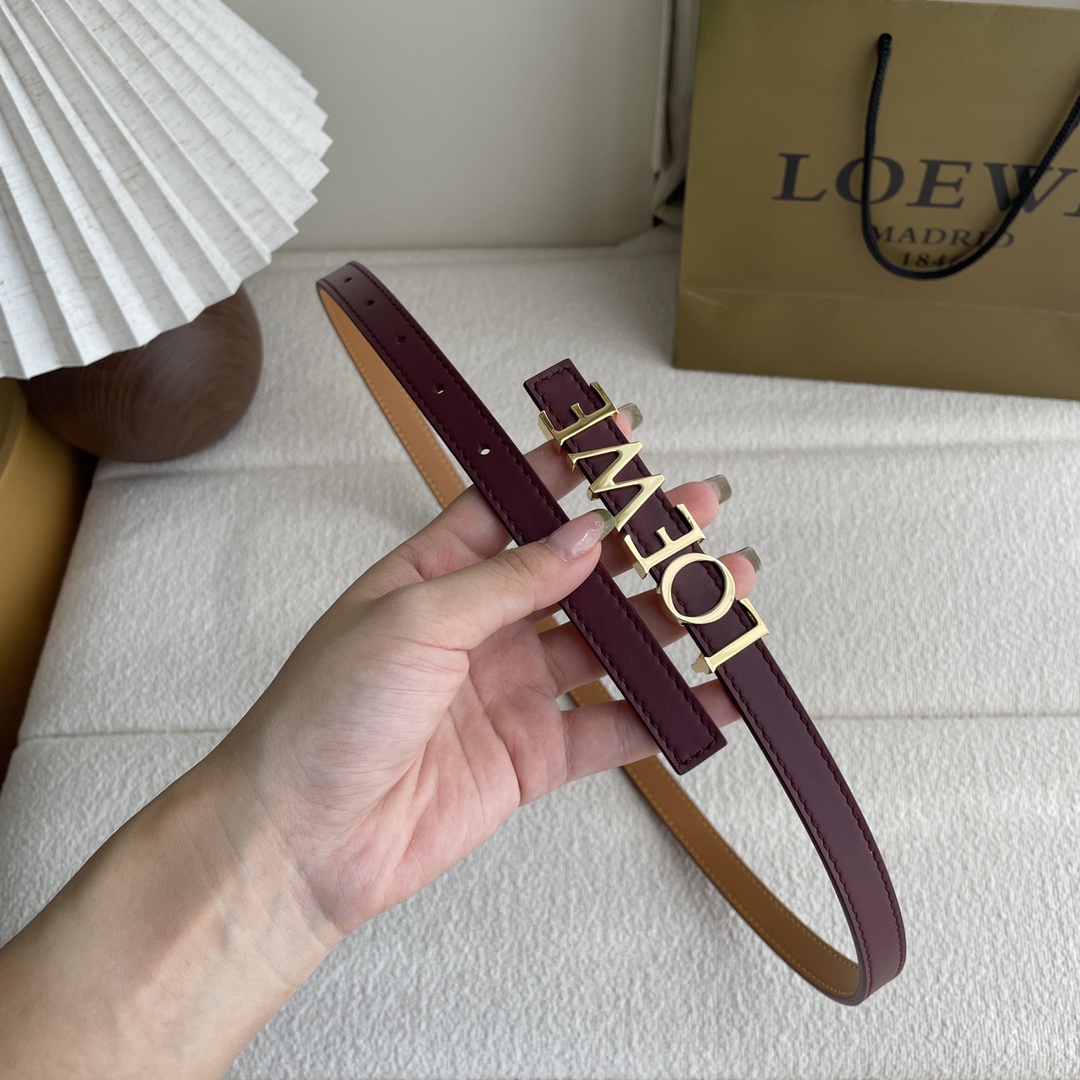 Loewe Womens Leather Belt Width 15mm-0002