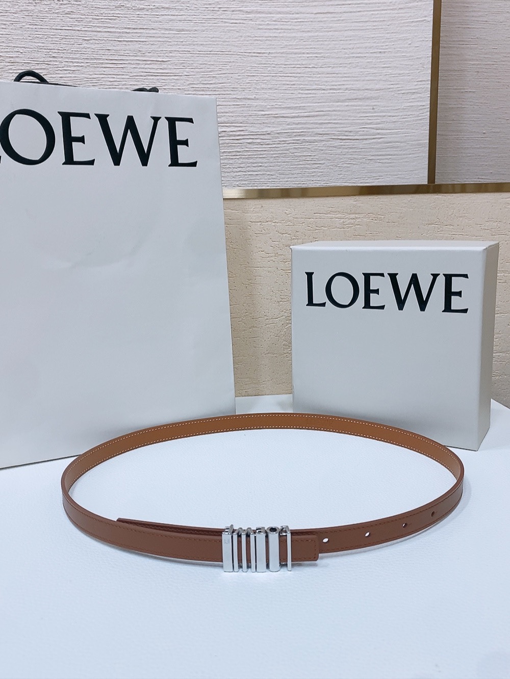 Loewe Womens Leather Belt Width 15mm-0007