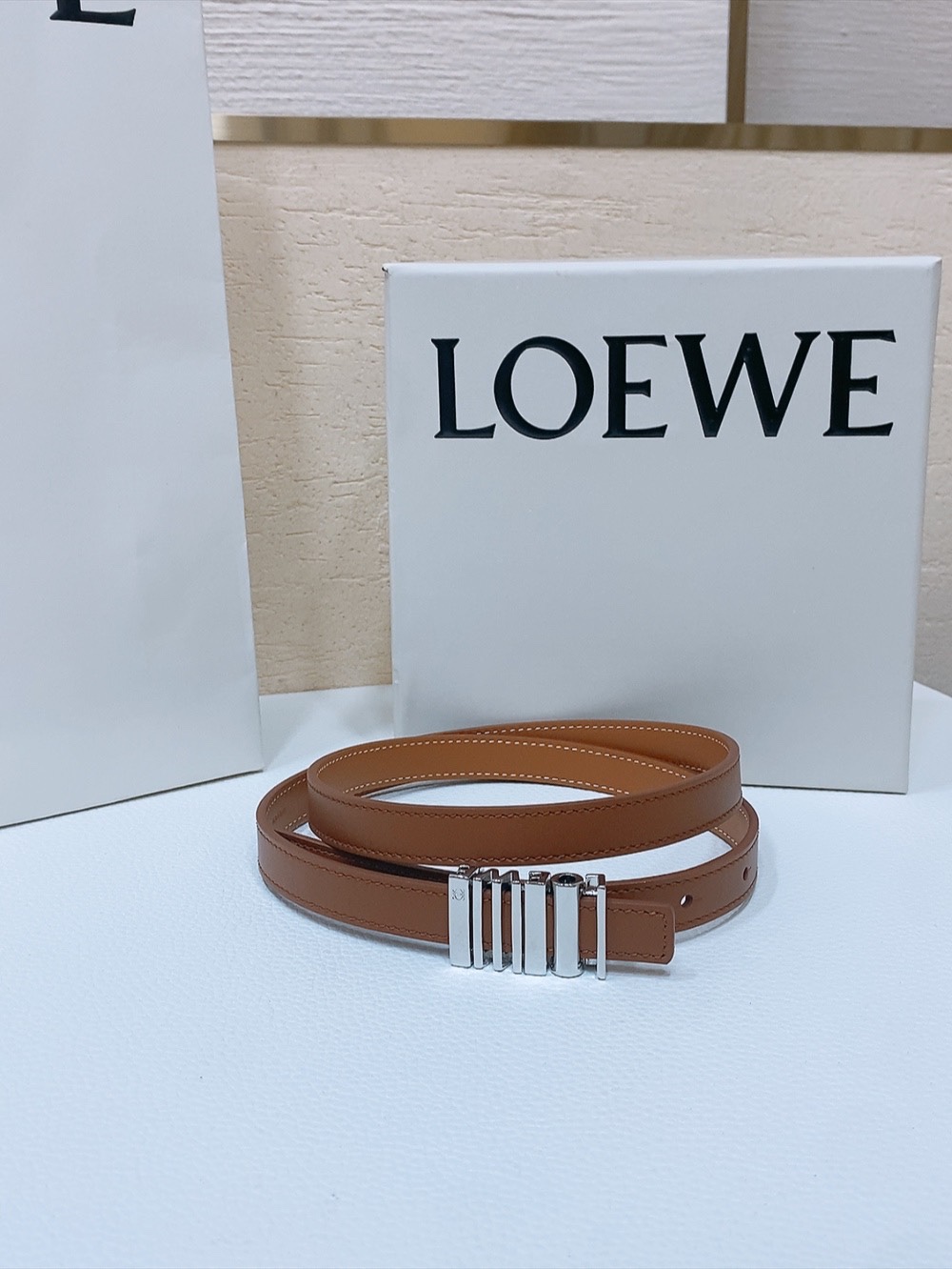 Loewe Womens Leather Belt Width 15mm-0007