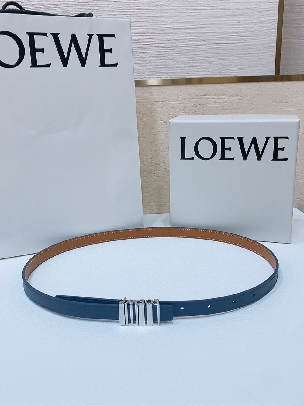 Loewe Womens Leather Belt Width 15mm-0008