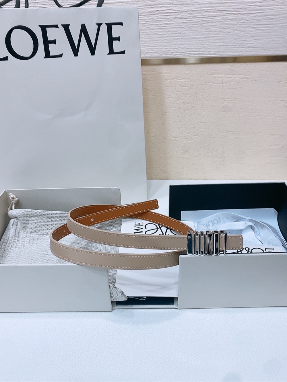 Loewe Womens Leather Belt Width 15mm-0009