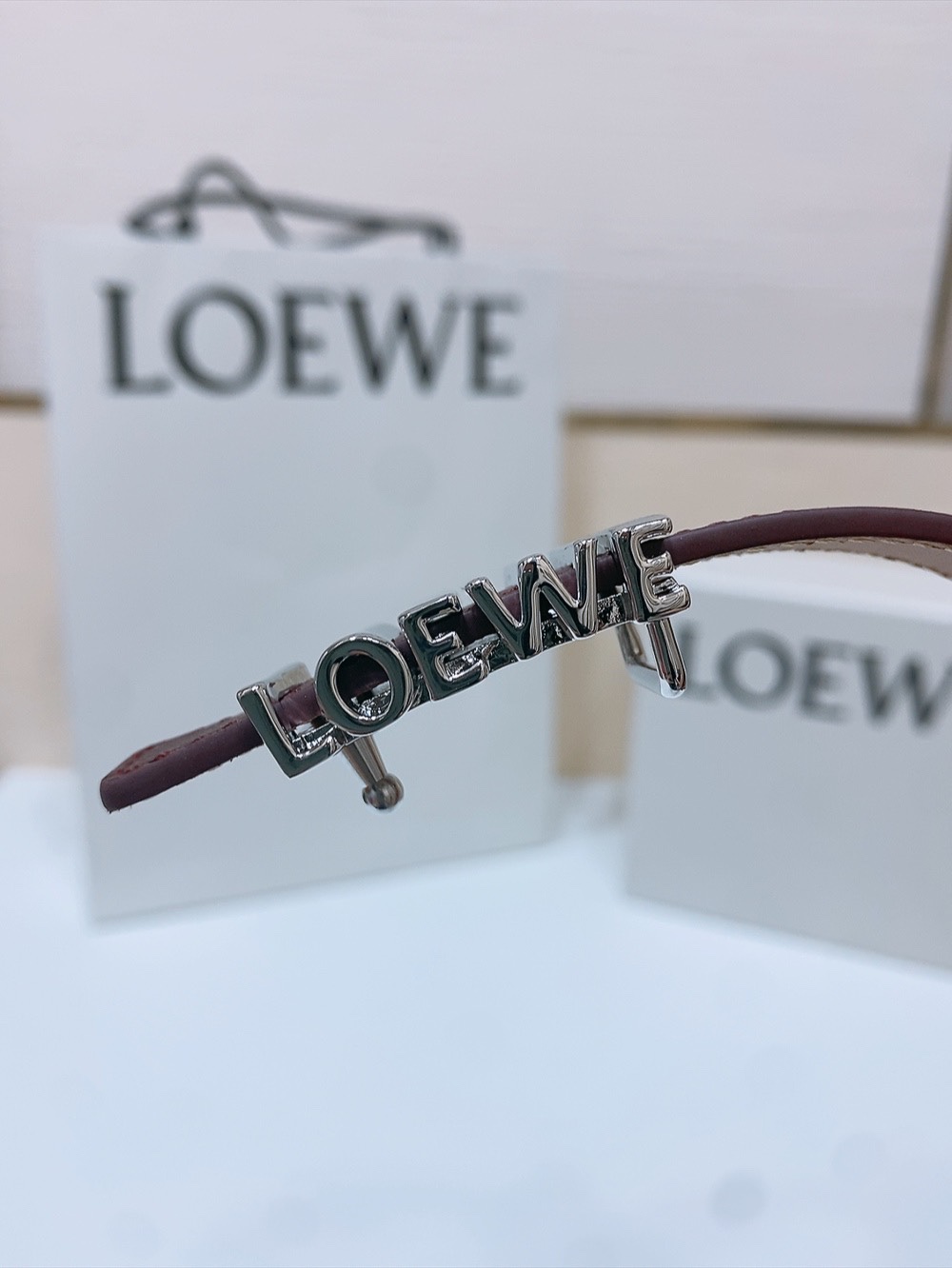 Loewe Womens Leather Belt Width 15mm-0011