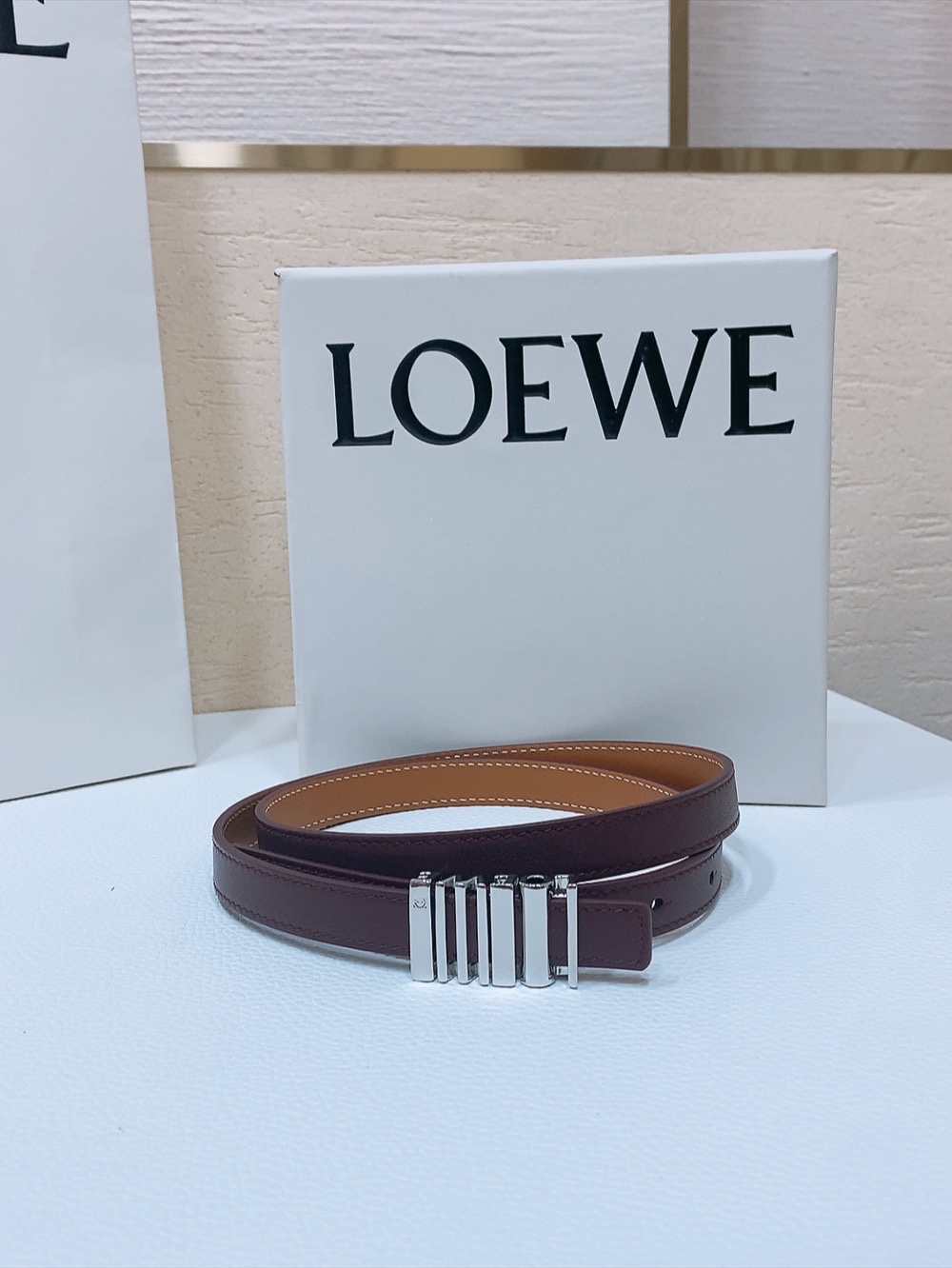 Loewe Womens Leather Belt Width 15mm-0011