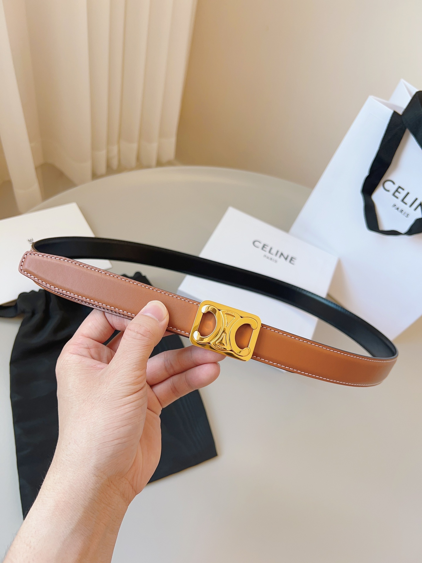 Loewe Womens Leather Belt Width 2.5cm-0017