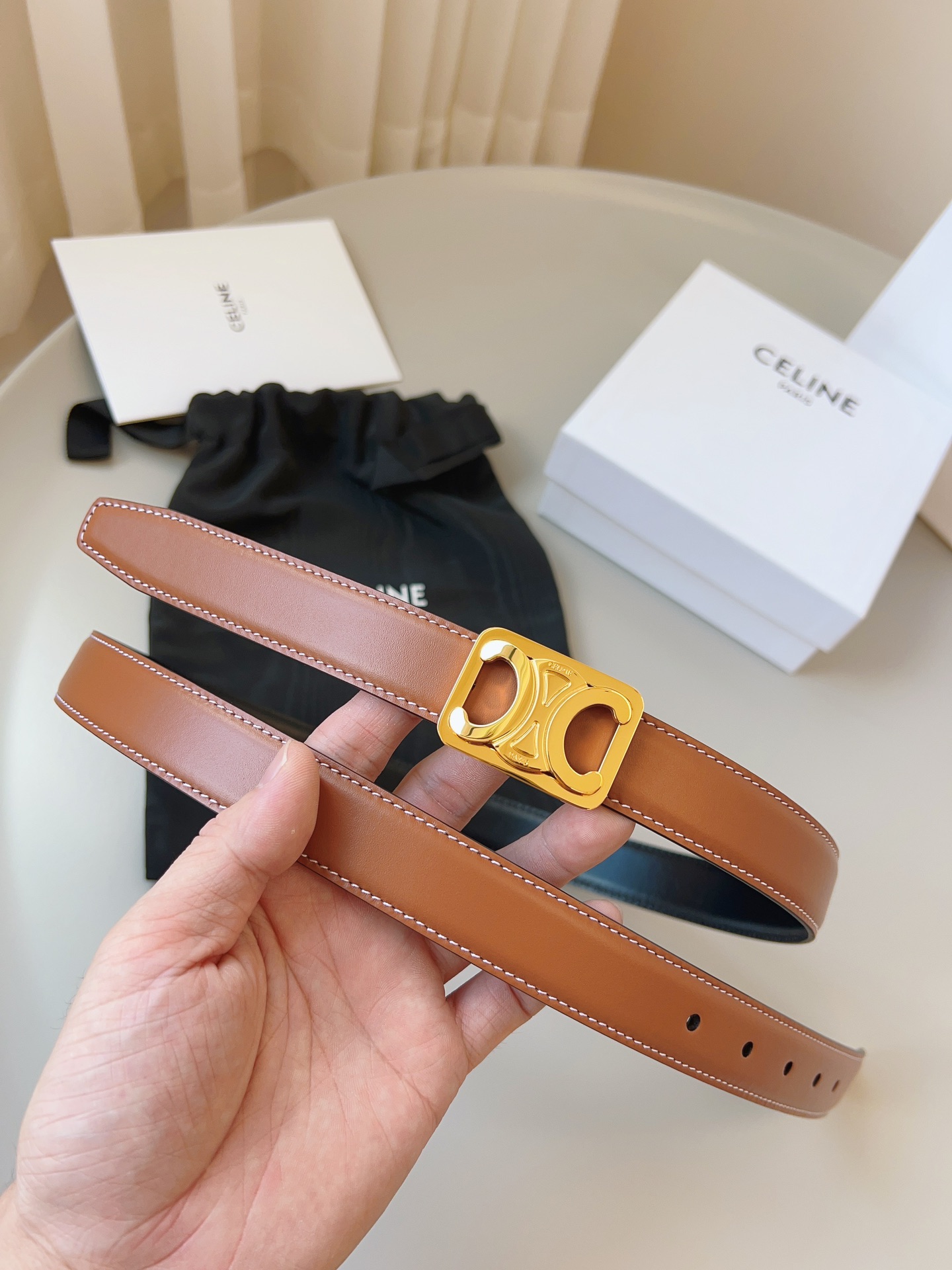 Loewe Womens Leather Belt Width 2.5cm-0017