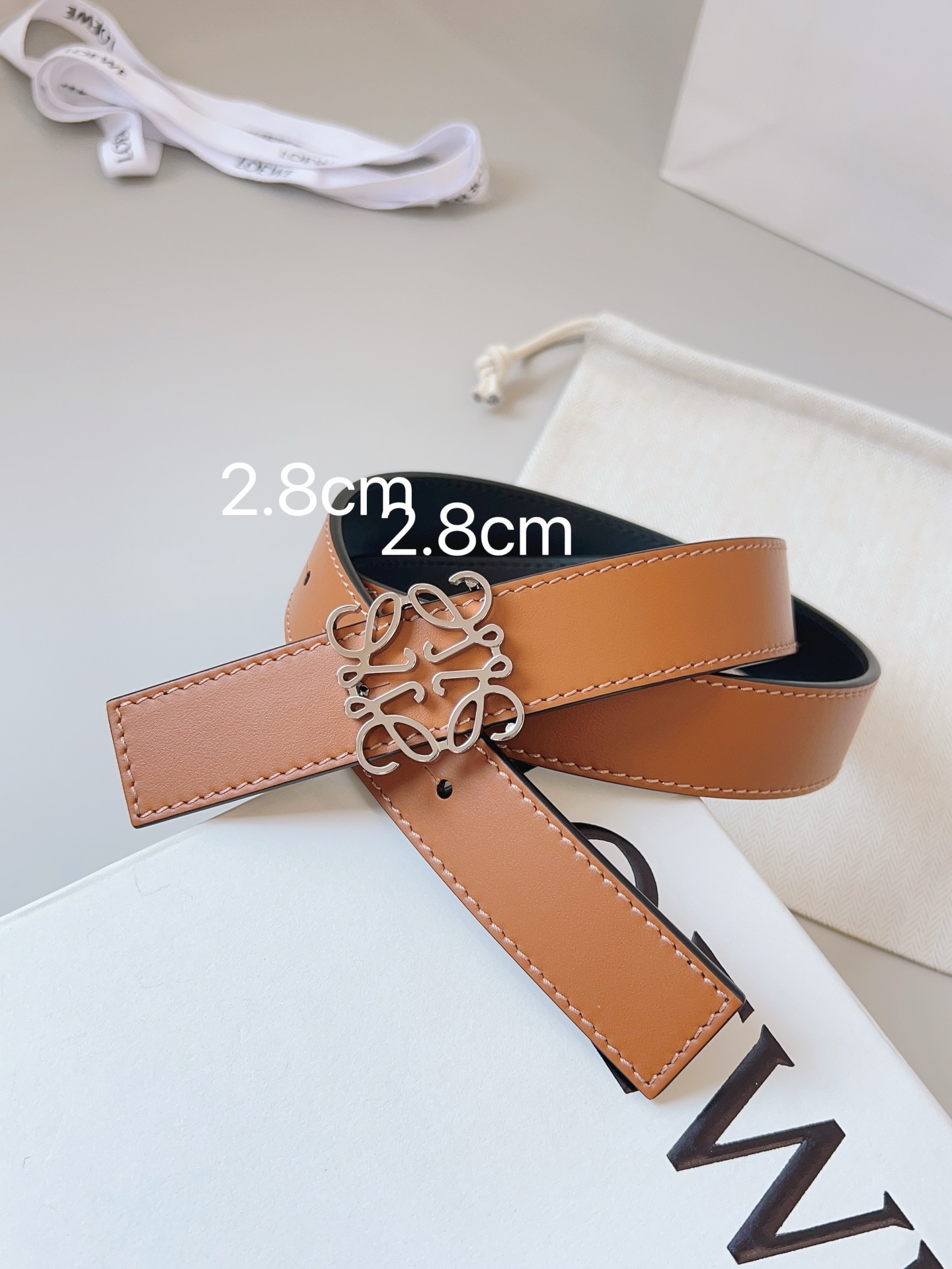 Loewe Womens Leather Belt Width 2.8cm-0015