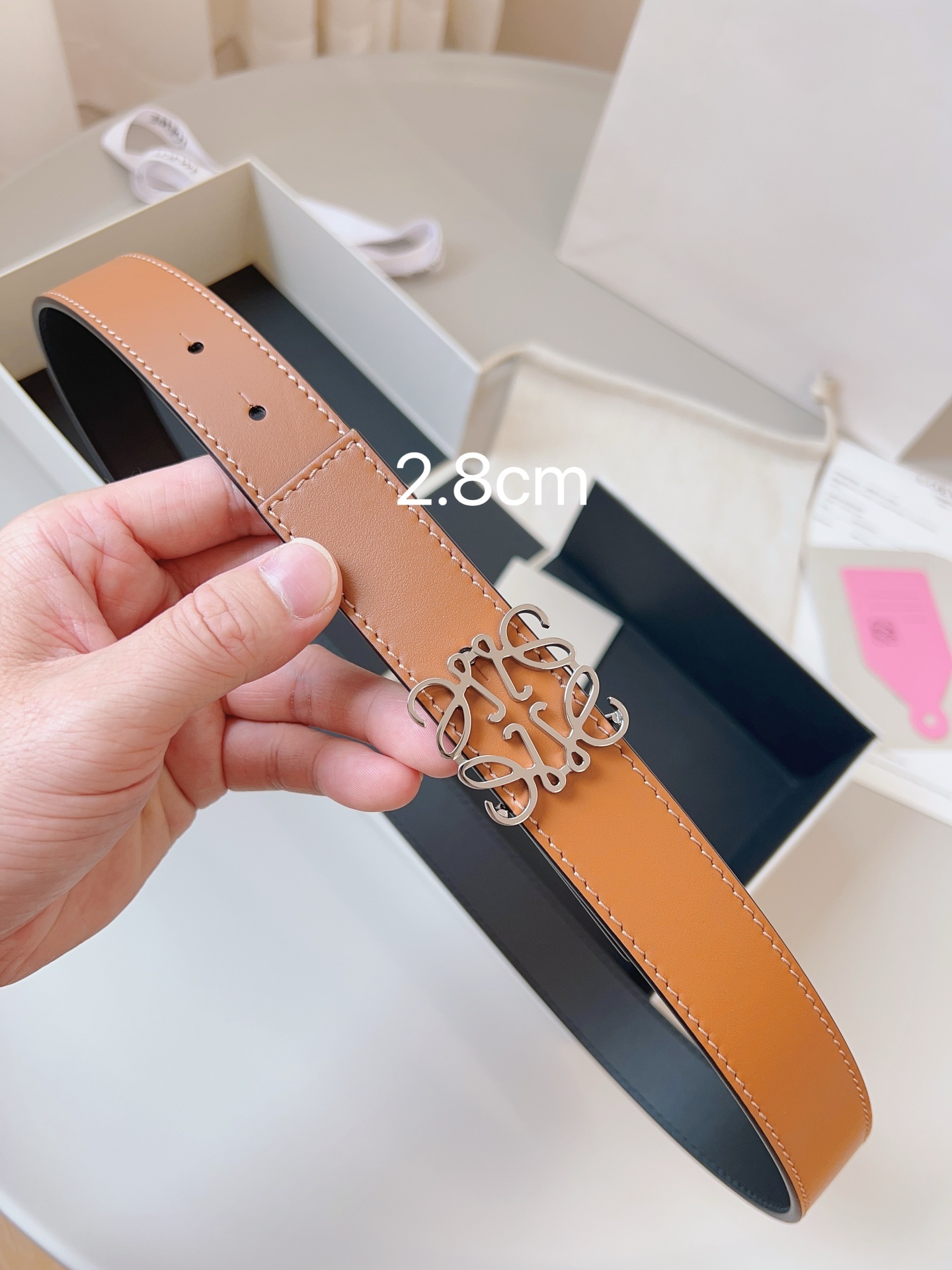 Loewe Womens Leather Belt Width 2.8cm-0015