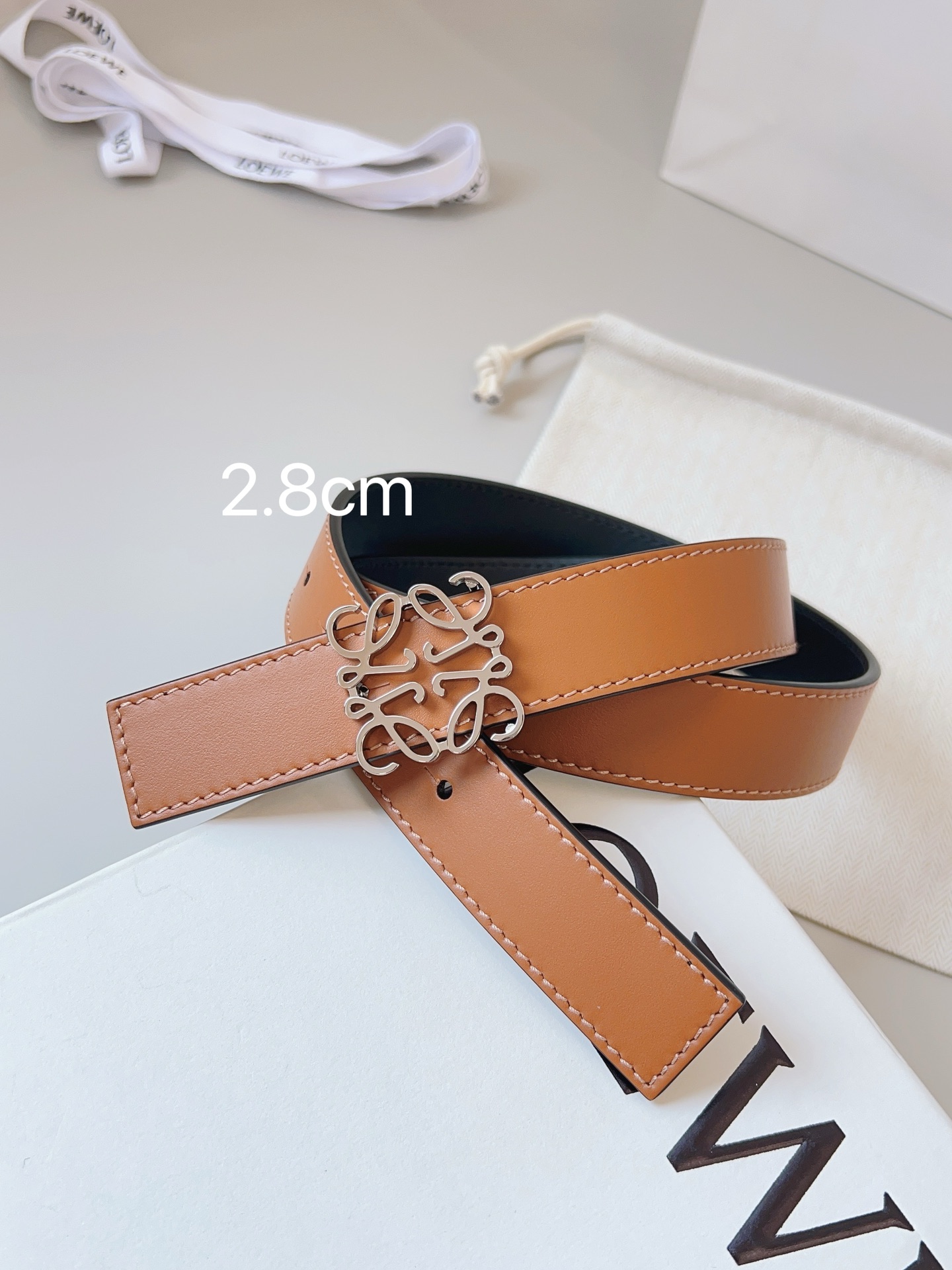 Loewe Womens Leather Belt Width 2.8cm-0015