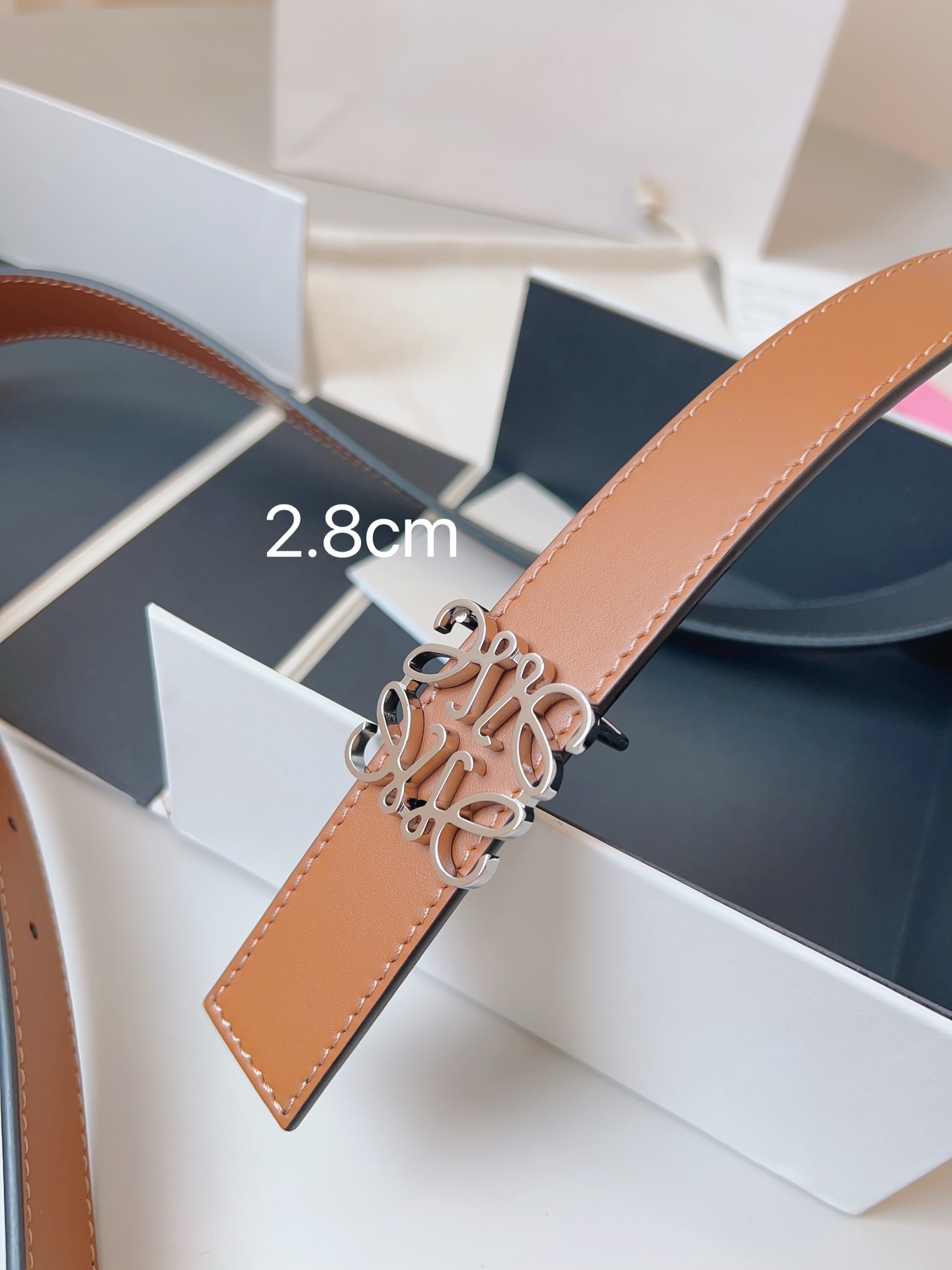 Loewe Womens Leather Belt Width 2.8cm-0015