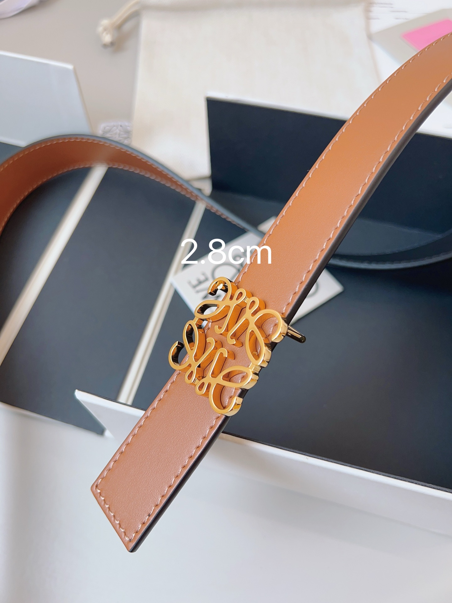 Loewe Womens Leather Belt Width 2.8cm-0016