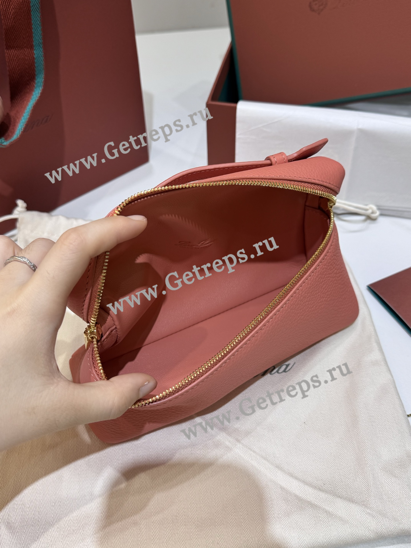 Loro Pian Extra pocket L19 Tangerine