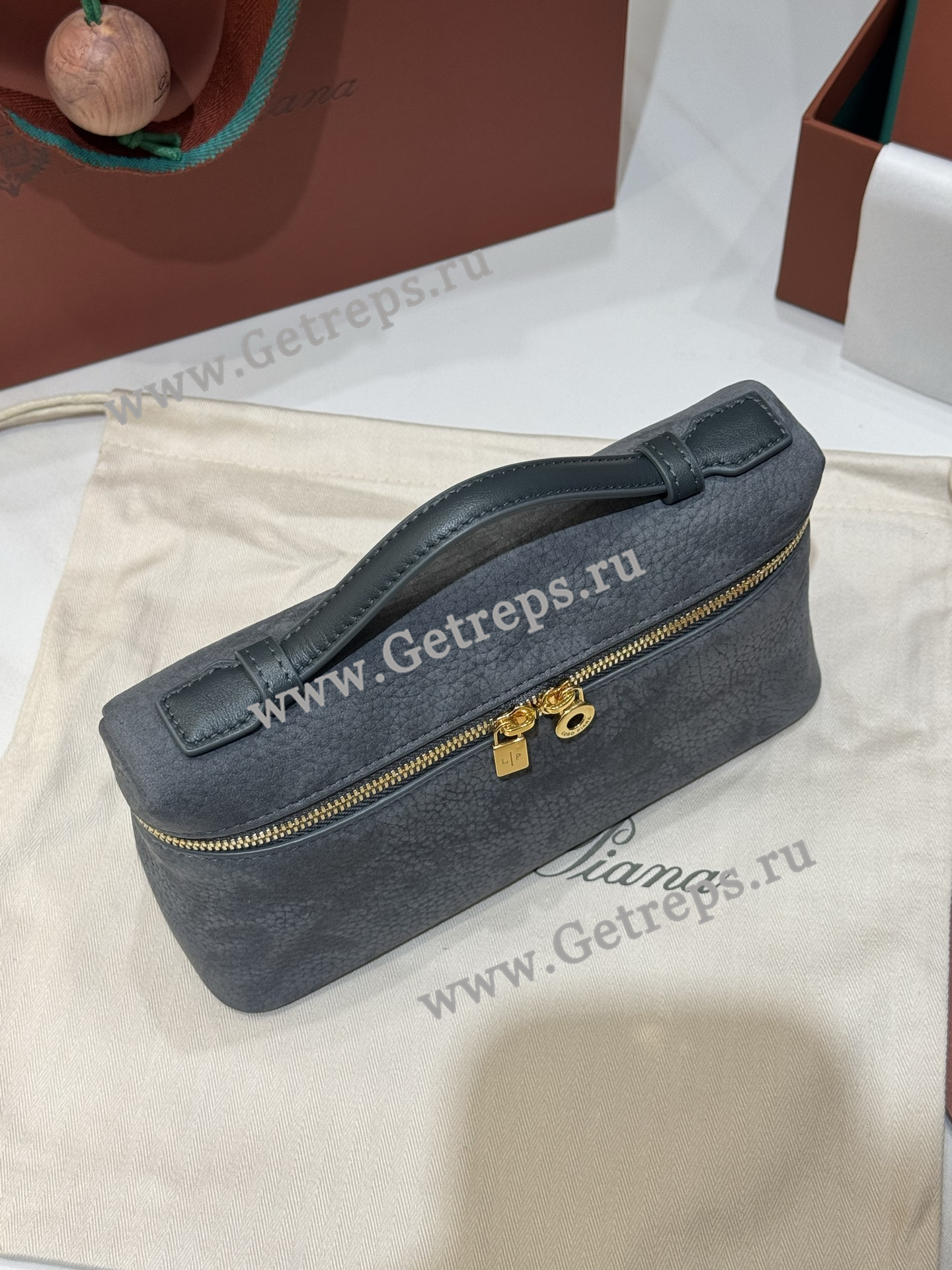 Loro Pian Extra pocket L19 Velvet Grayish Blue
