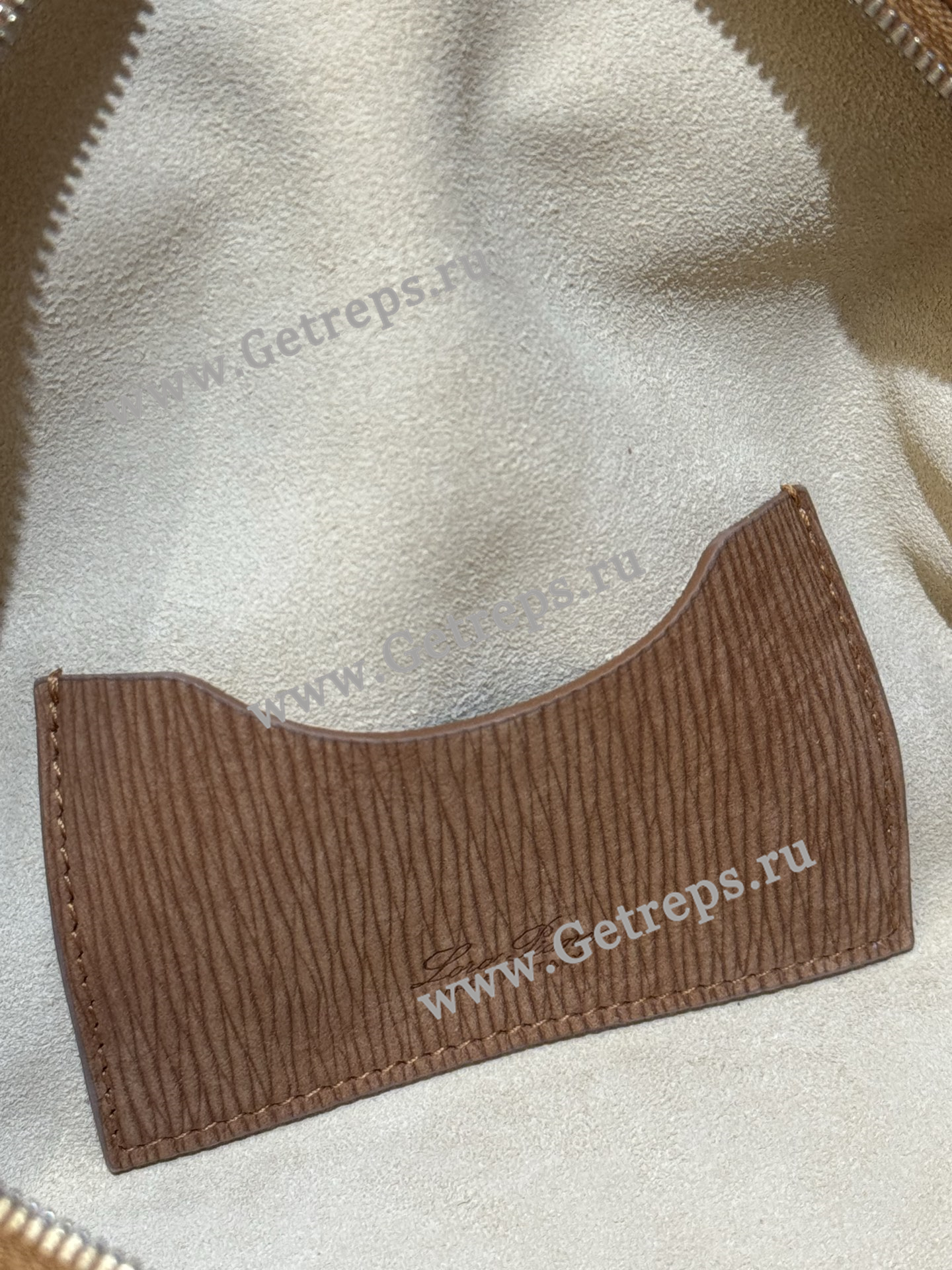 Loro Pian Extra pocket L23 Velvet Water Ripple Coffee