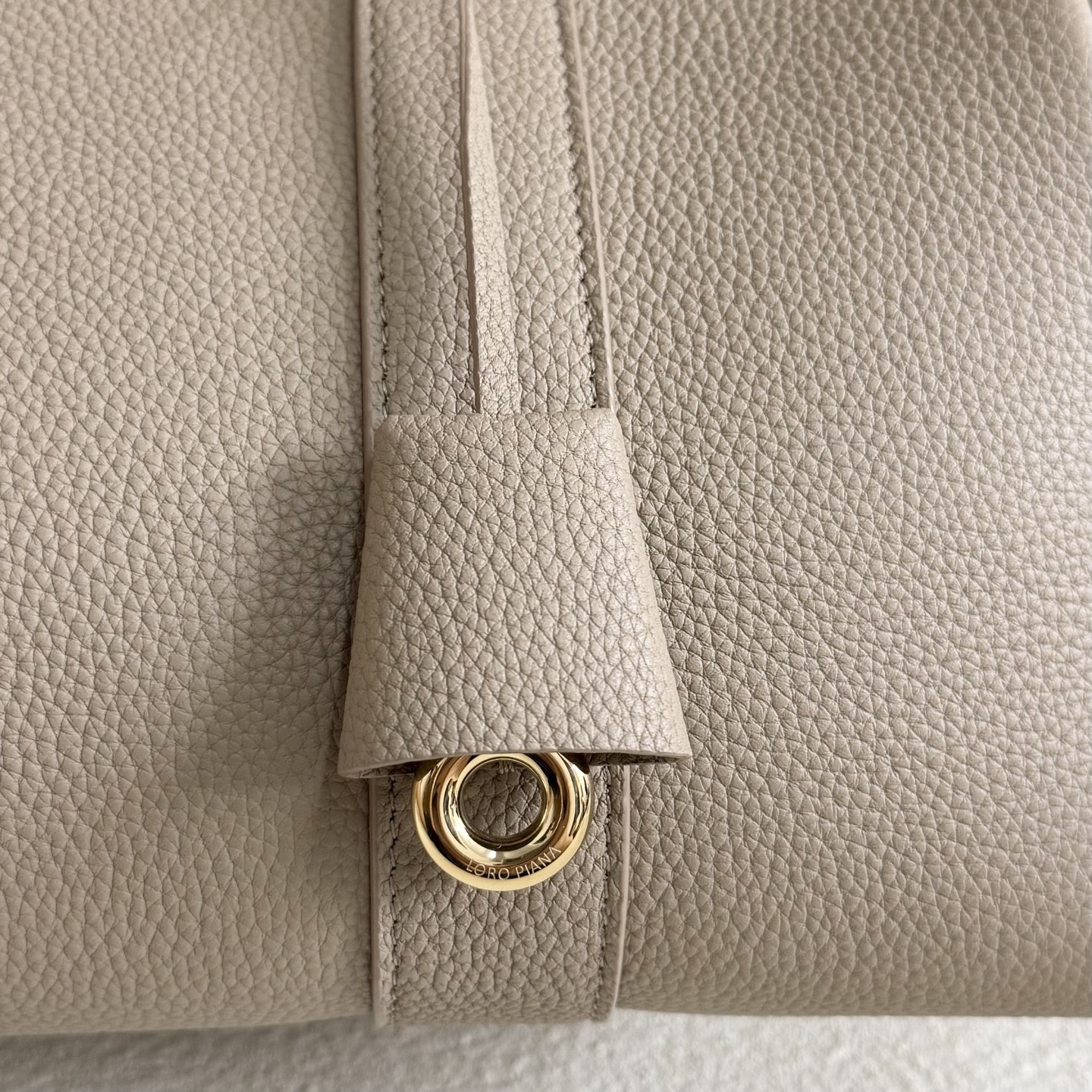 Loro Piana  Loom Bag L32 Light Travertine