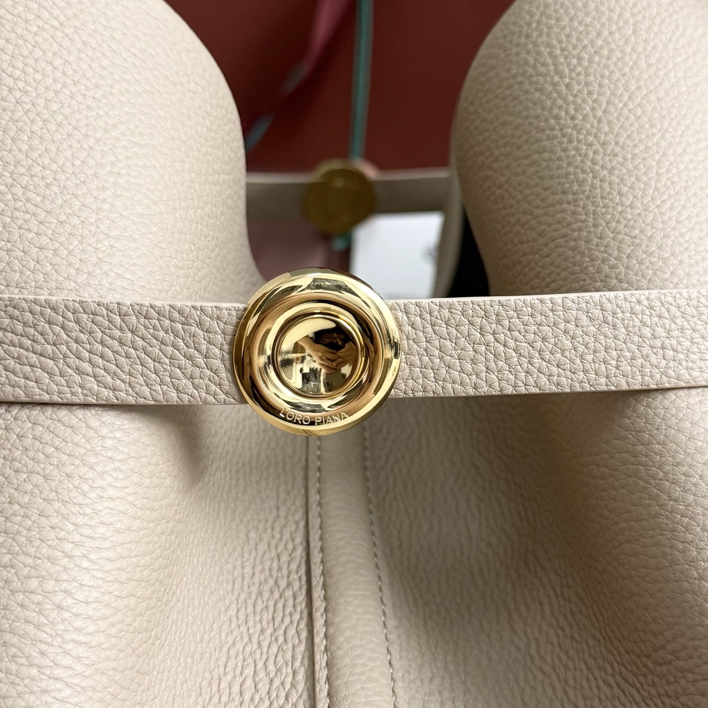 Loro Piana Ghiera Shopper Large Bag Light Travertine