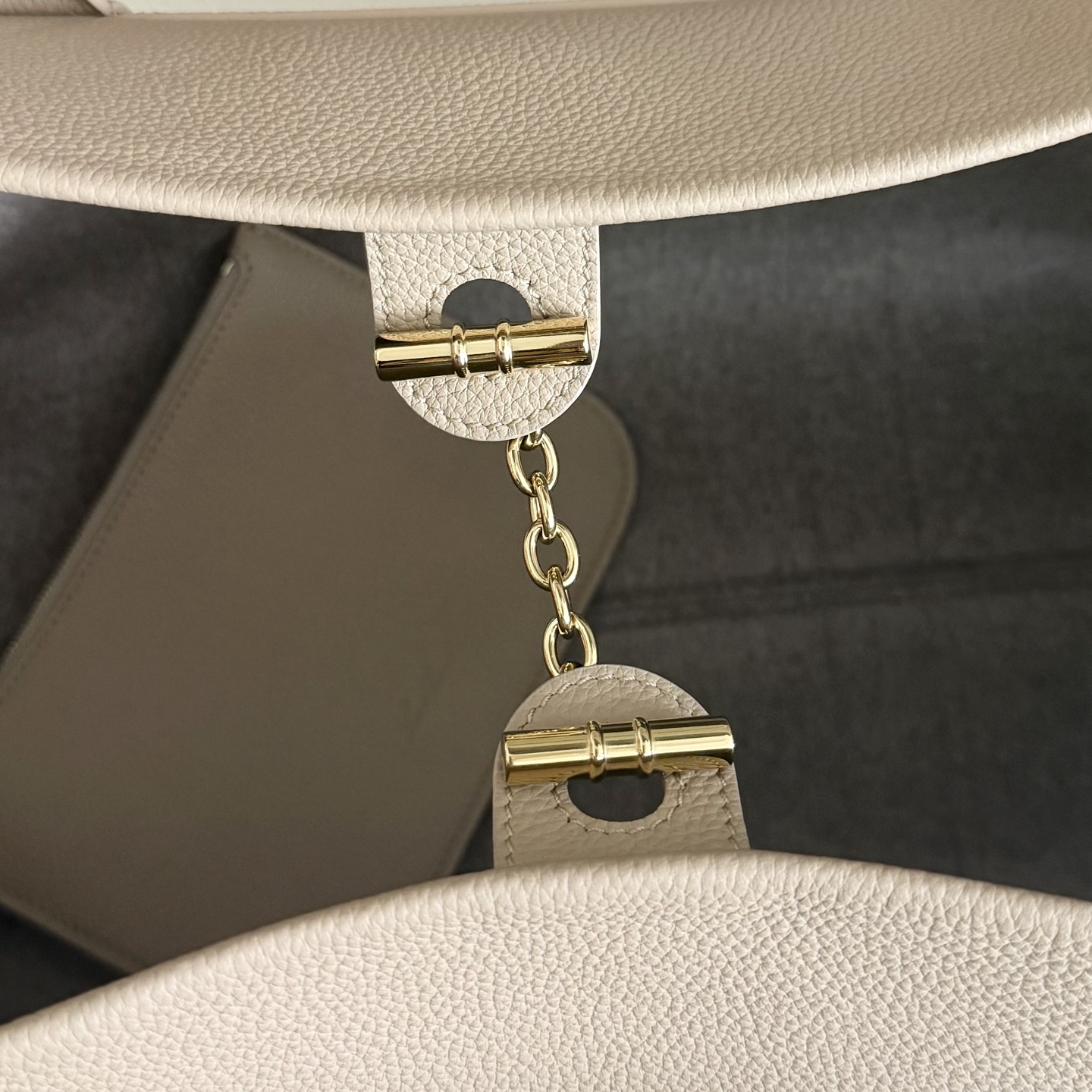 Loro Piana Ghiera Shopper Large Bag Light Travertine