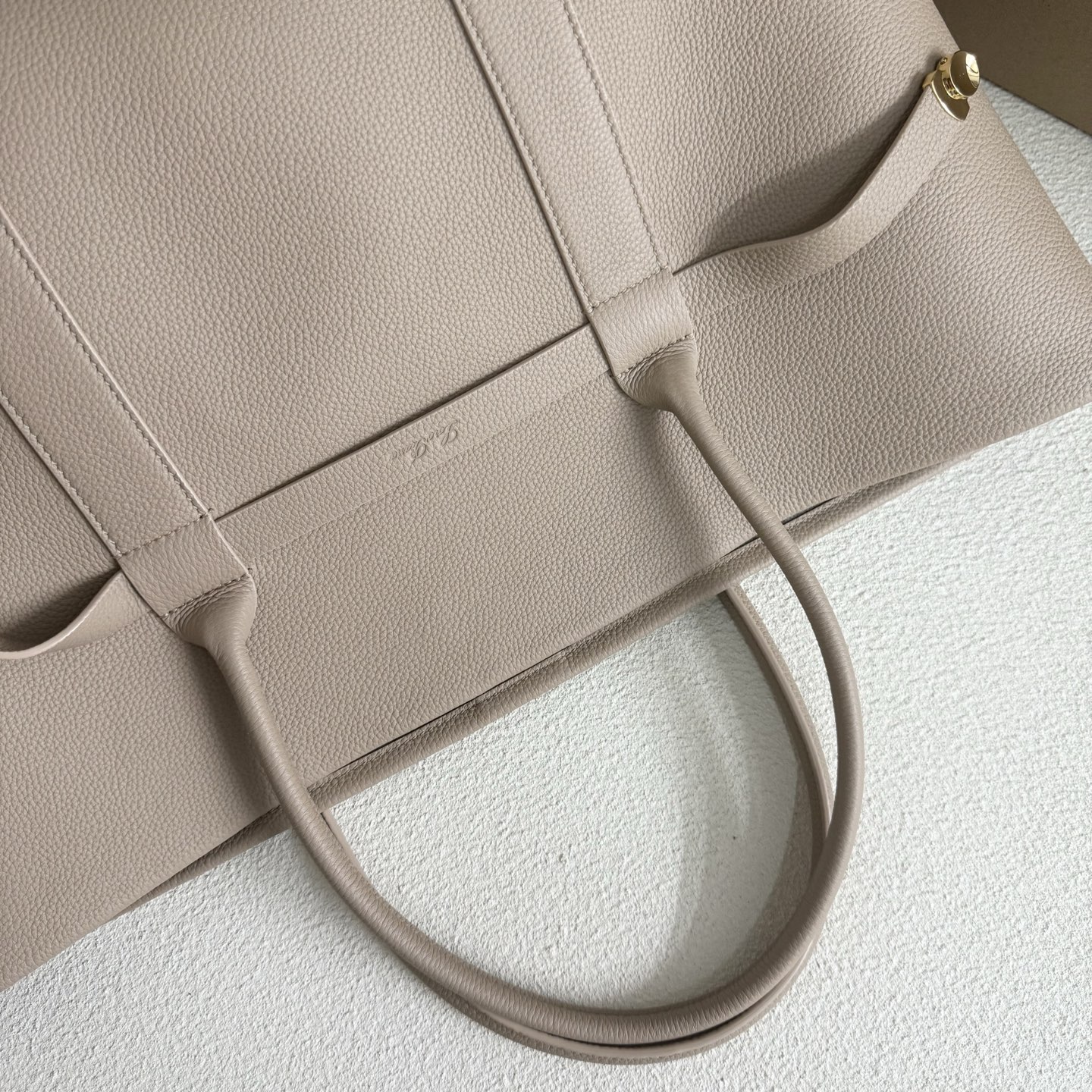 Loro Piana Ghiera Shopper Large Bag Light Travertine